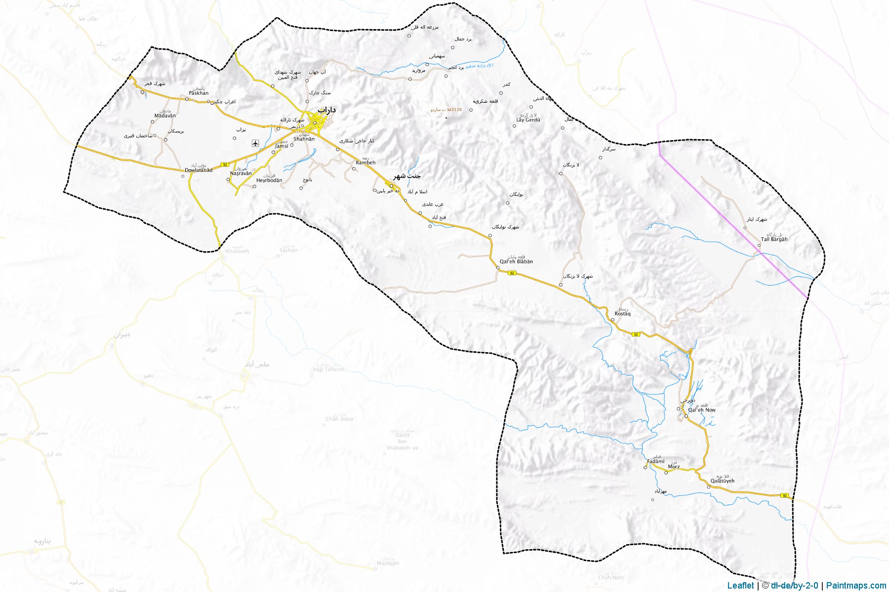 Darab (Fars) Map Cropping Samples-1