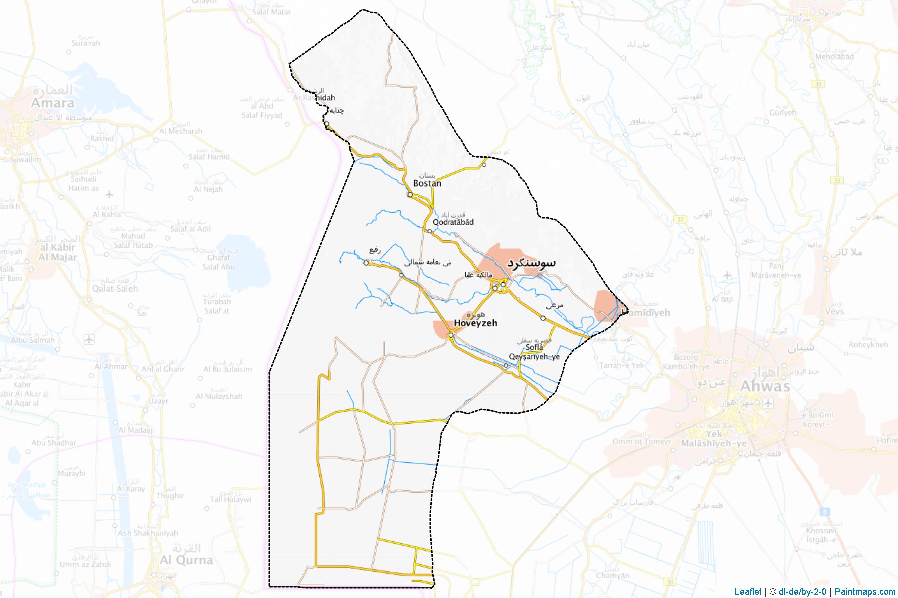 Dasht-e-Azadegan (Khuzestan) Map Cropping Samples-1