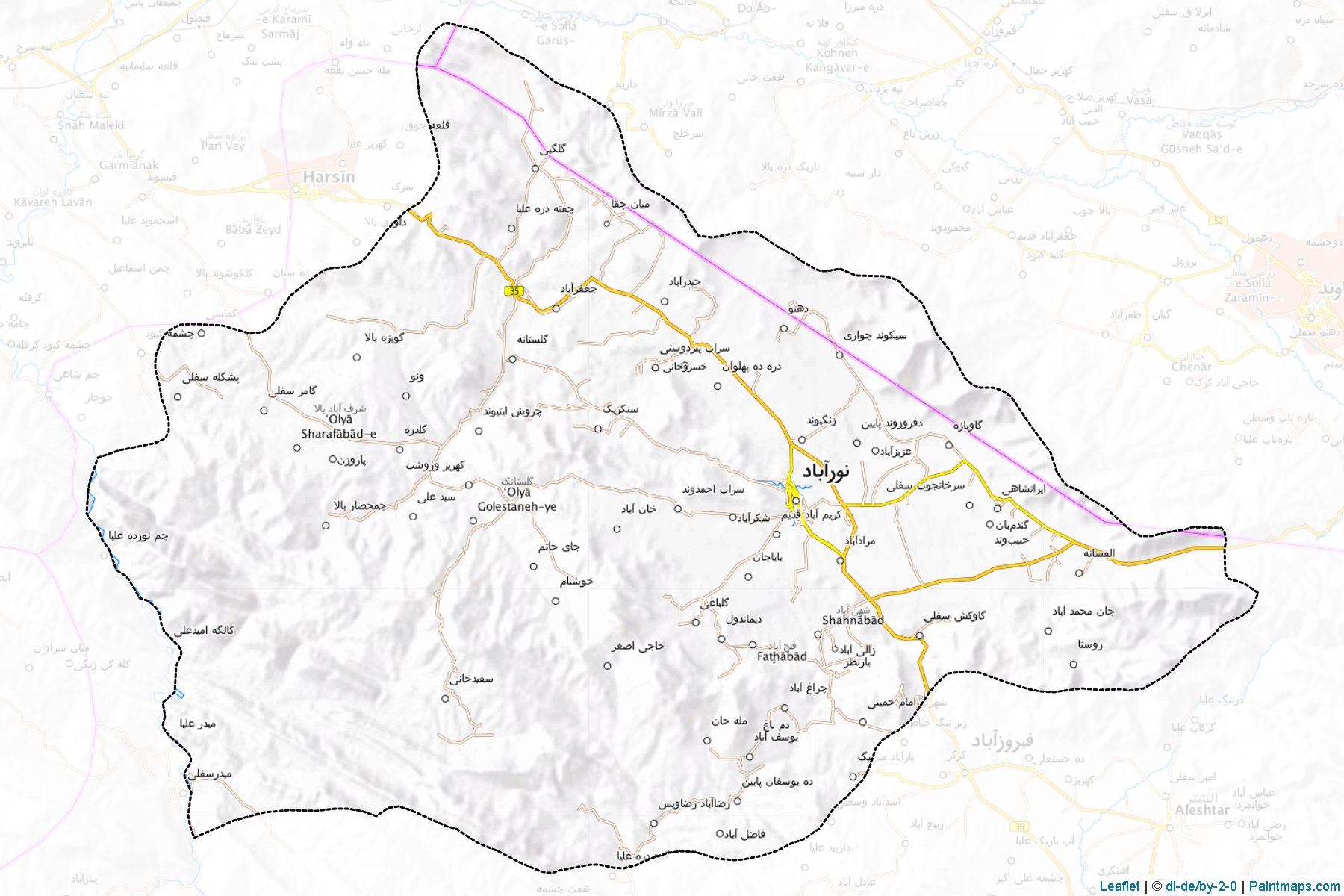 Dalfan (Lorestan) Map Cropping Samples-1