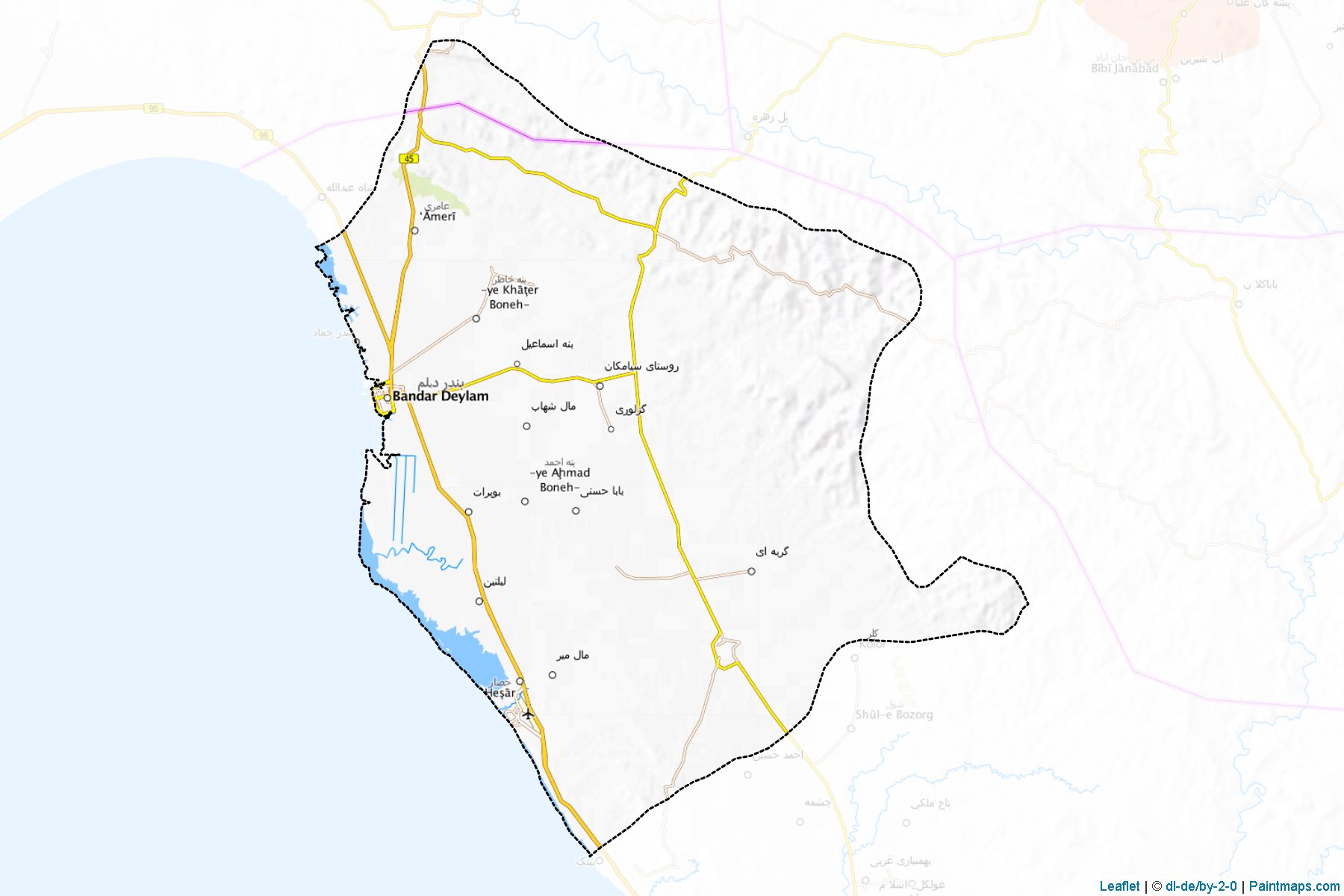 Deylam (Bushehr) Map Cropping Samples-1