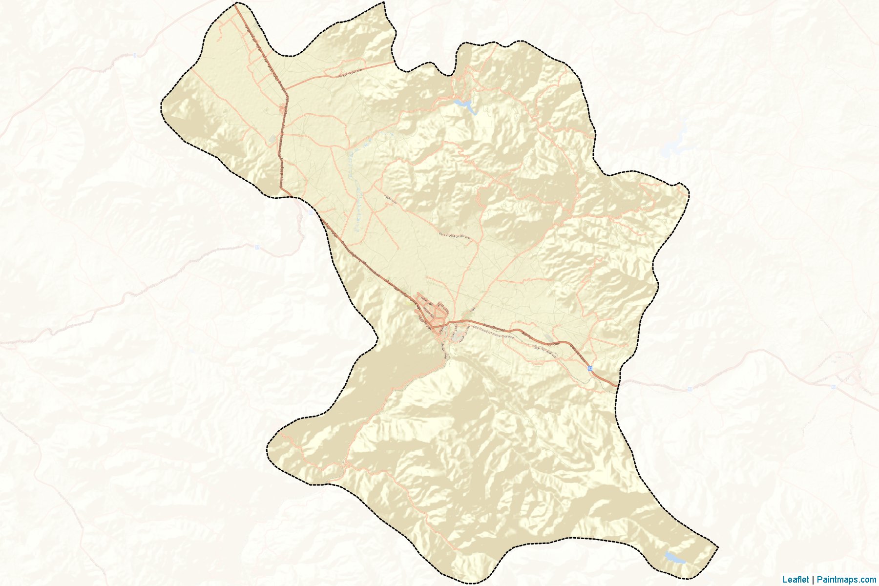 Muestras de recorte de mapas Dorud (Lorestan)-2