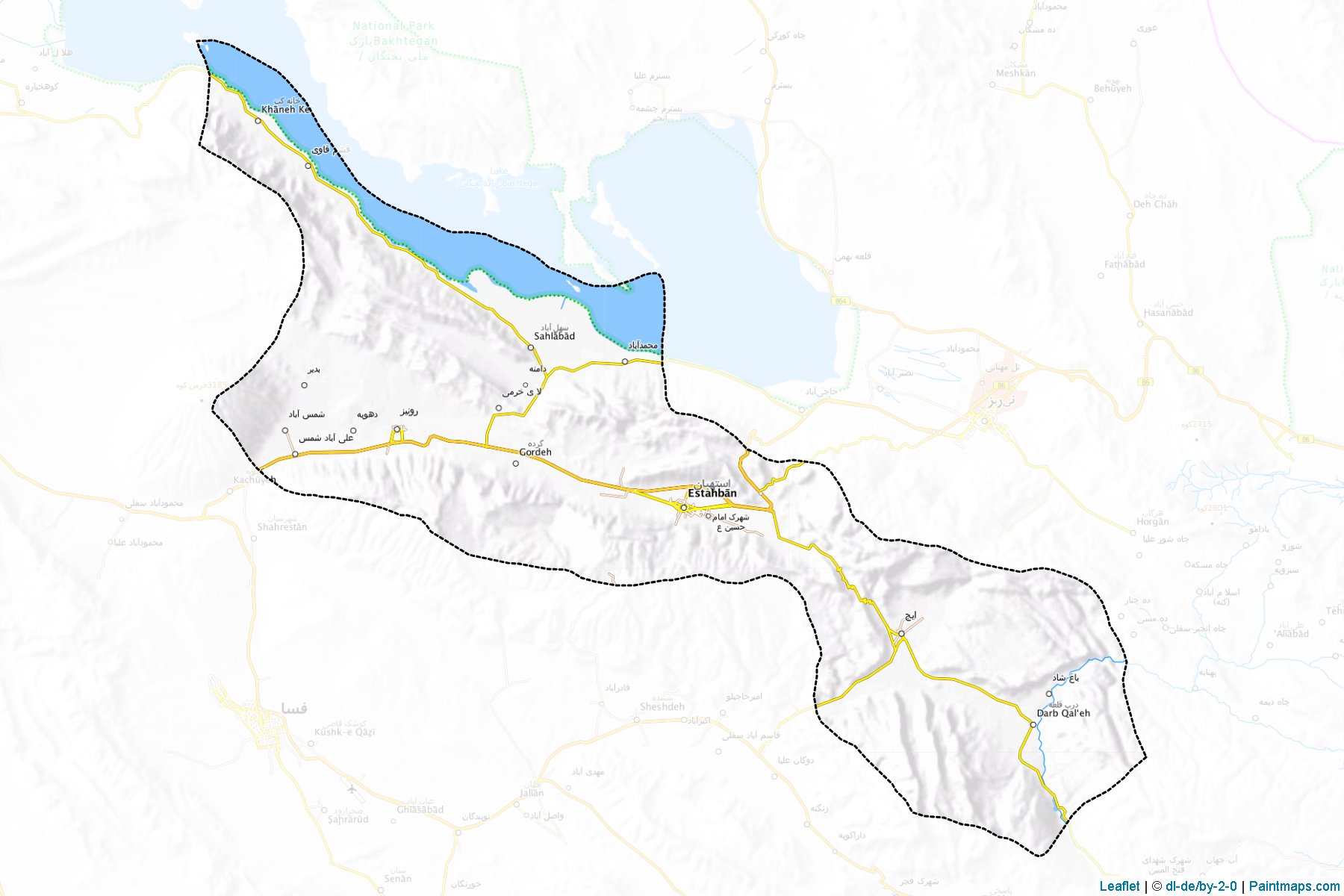 İstehban (Fars Eyaleti) Haritası Örnekleri-1