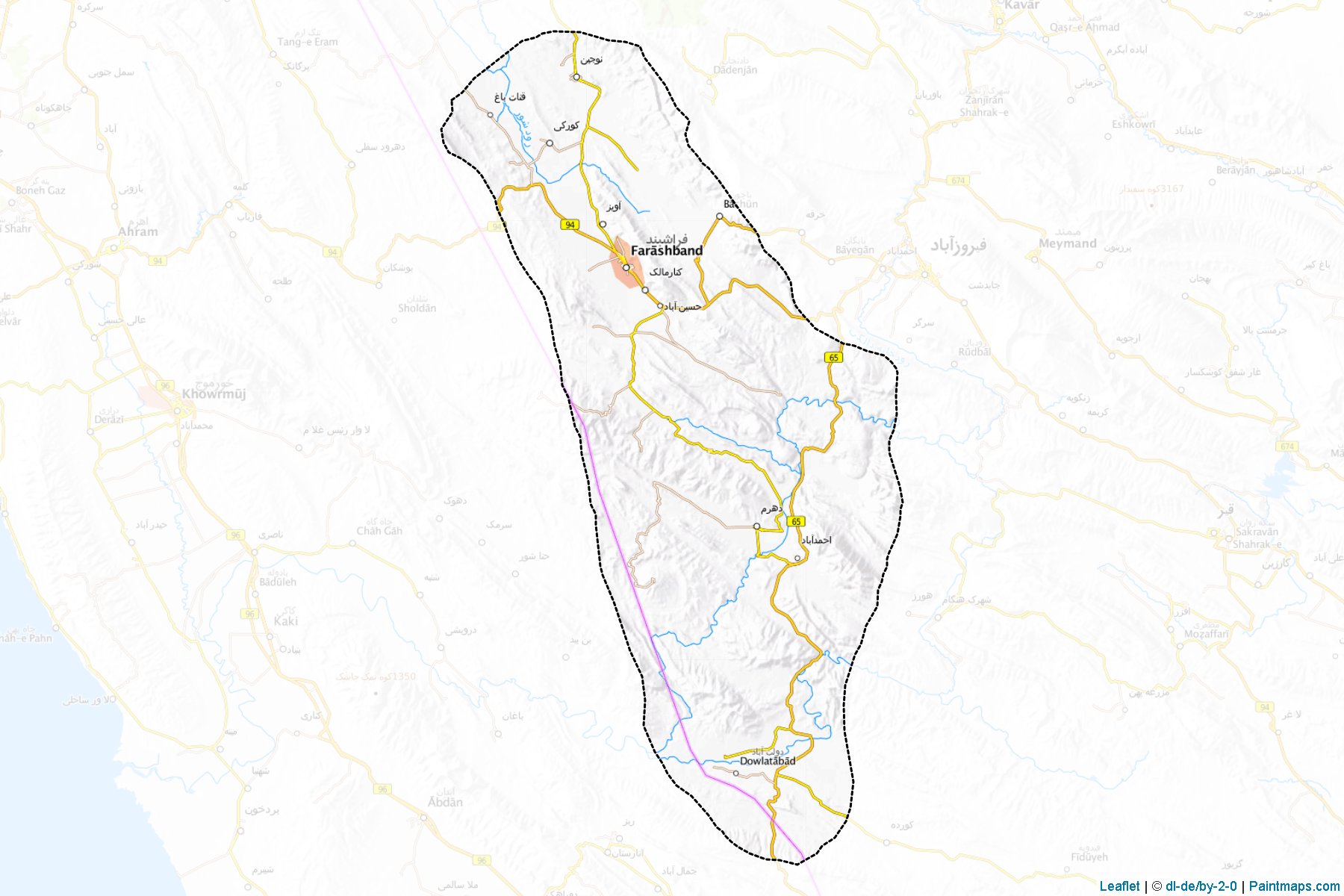 Farashband (Fars) Map Cropping Samples-1