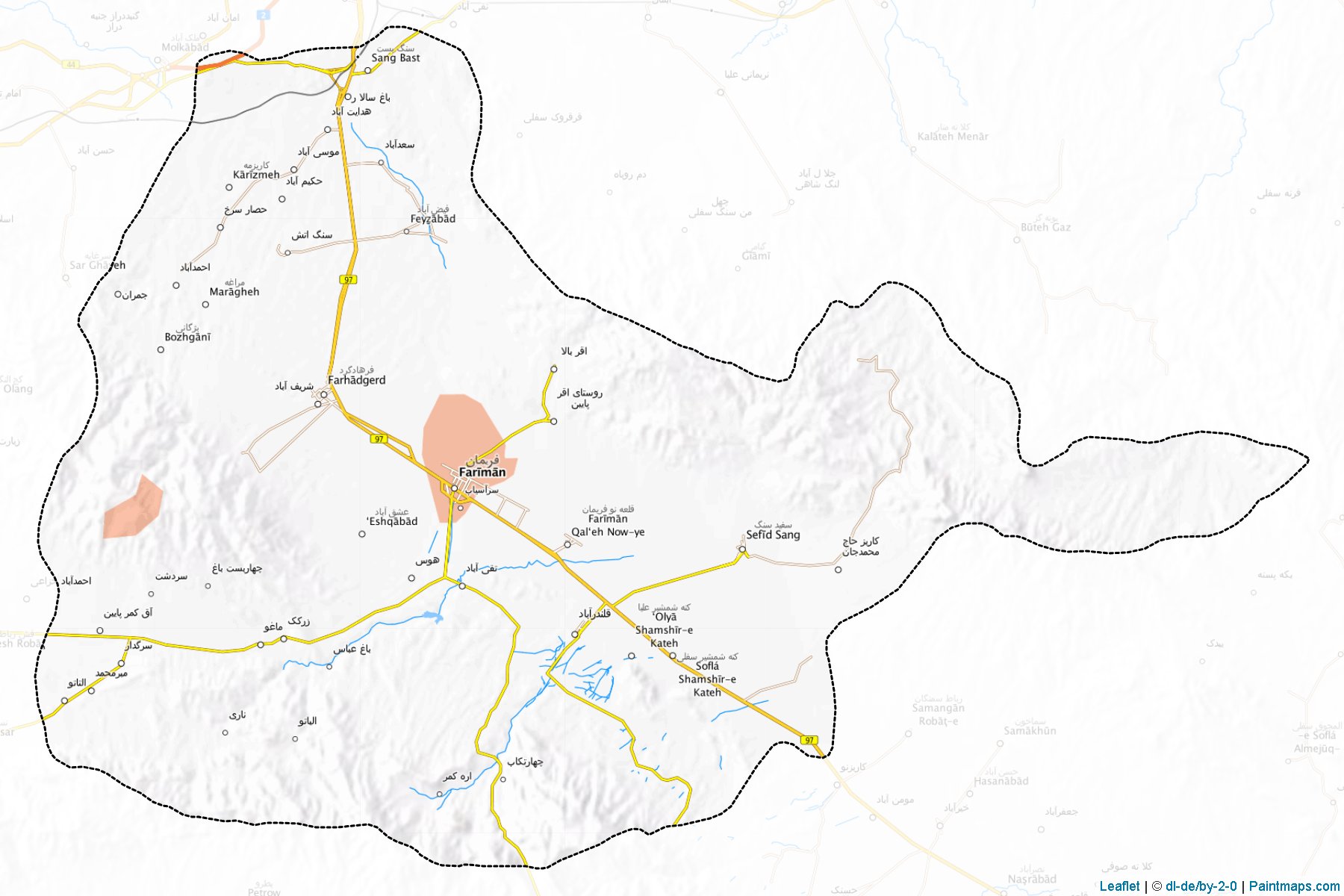 Fariman (Khorasan) Map Cropping Samples-1