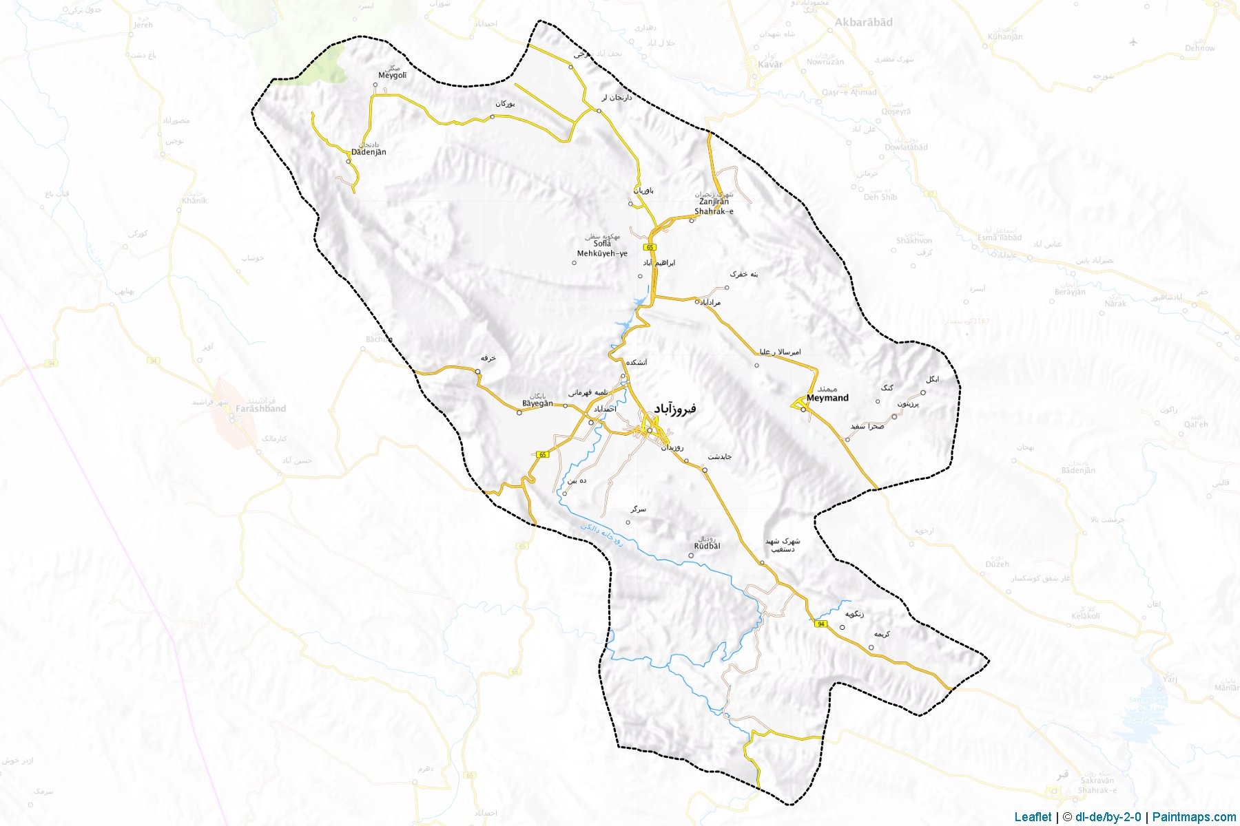 Muestras de recorte de mapas Firuzabad (Fars)-1