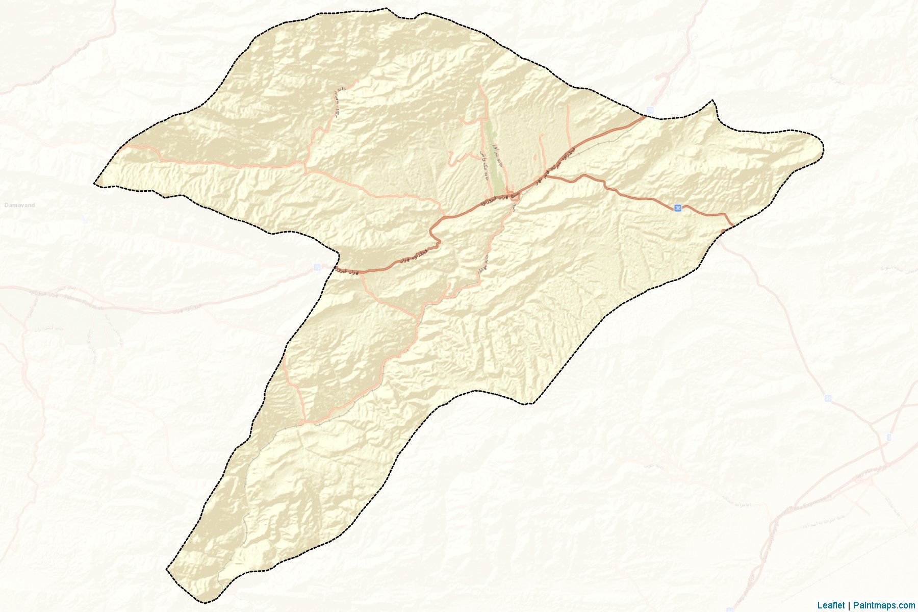 Muestras de recorte de mapas Firuzkuh (Tehran)-2