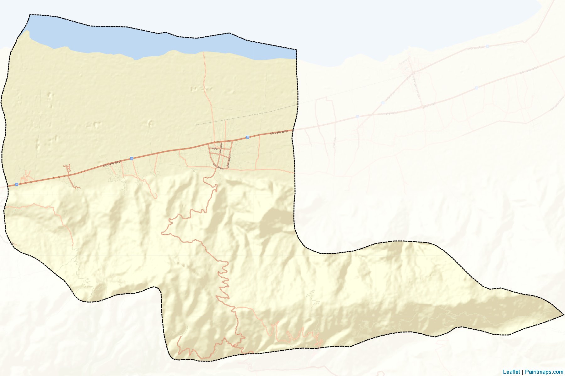 Muestras de recorte de mapas Galugah (Mazandaran)-2