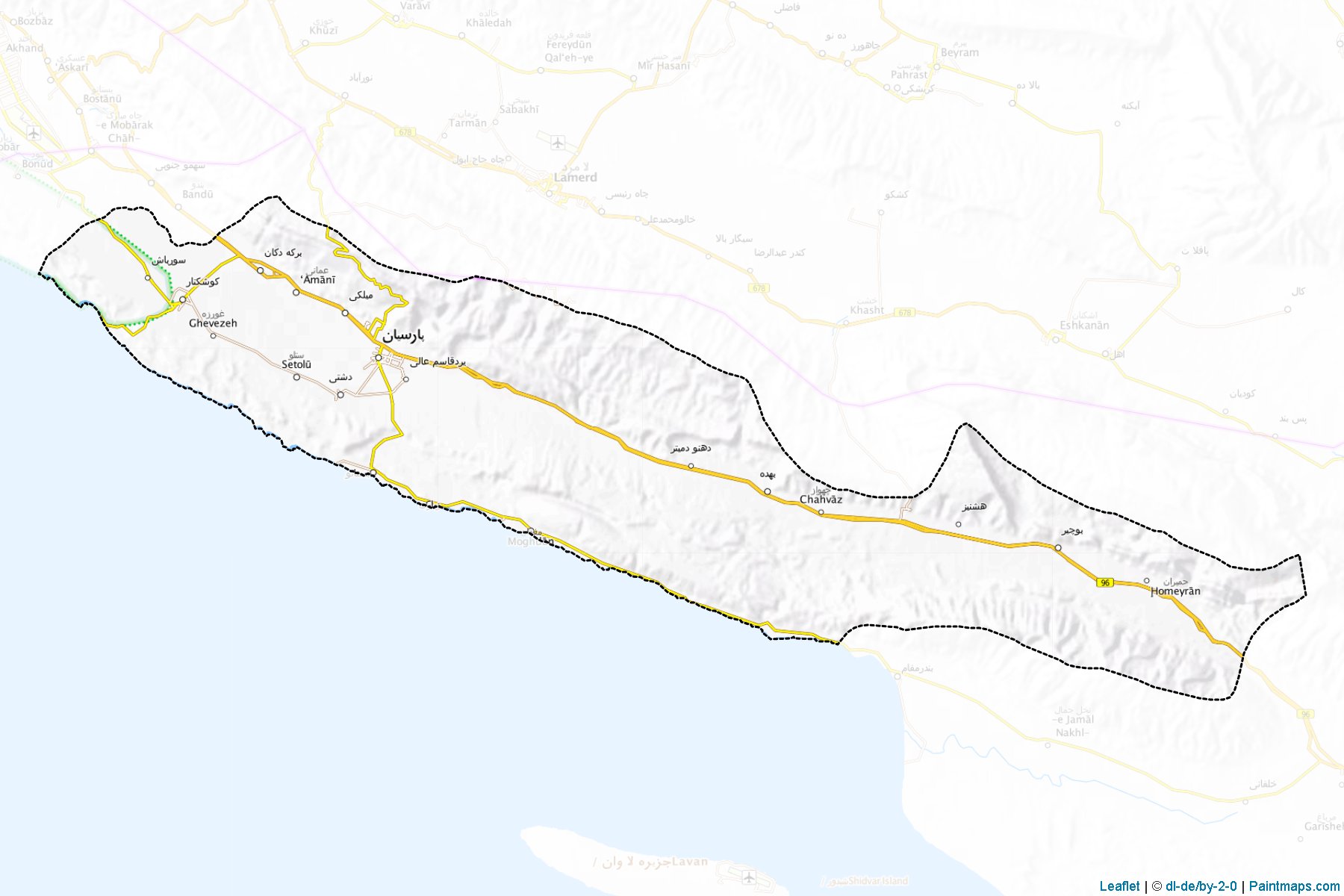 Muestras de recorte de mapas Gavbandi (Hormozgan)-1