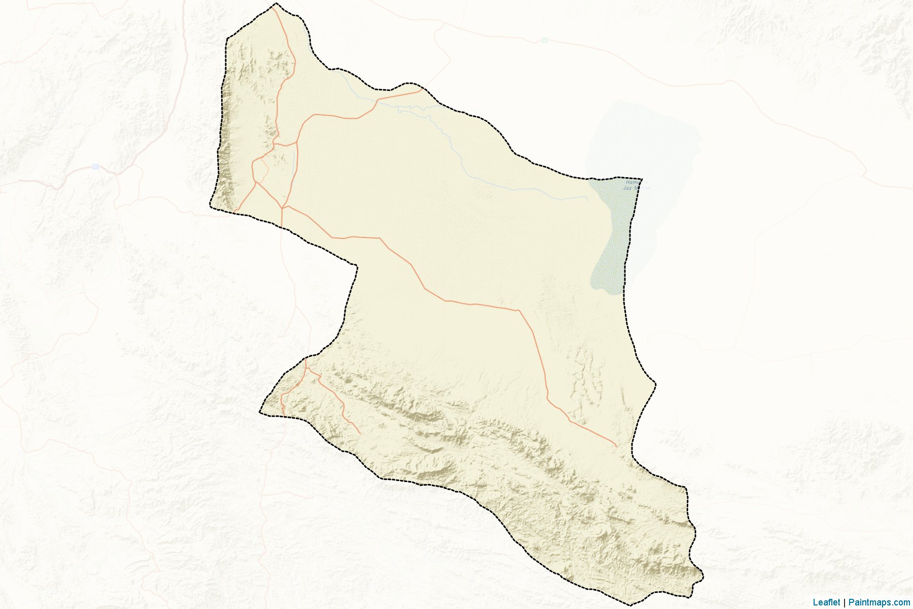 Muestras de recorte de mapas Ghaleh-Ganj (Kerman)-2