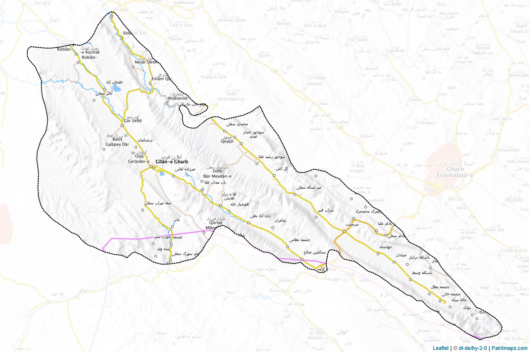 Gilan-e-Gharb (Kermanshah) Map Cropping Samples-1