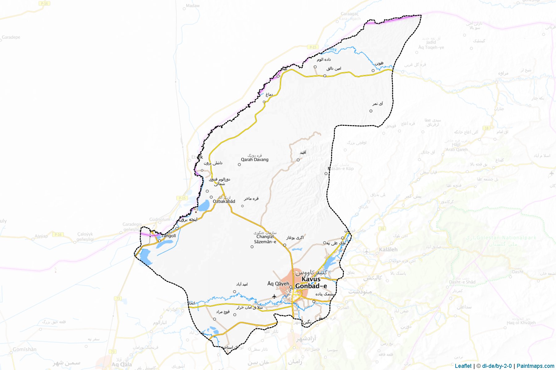 Gonbad-e-Kavus (Golestan) Map Cropping Samples-1