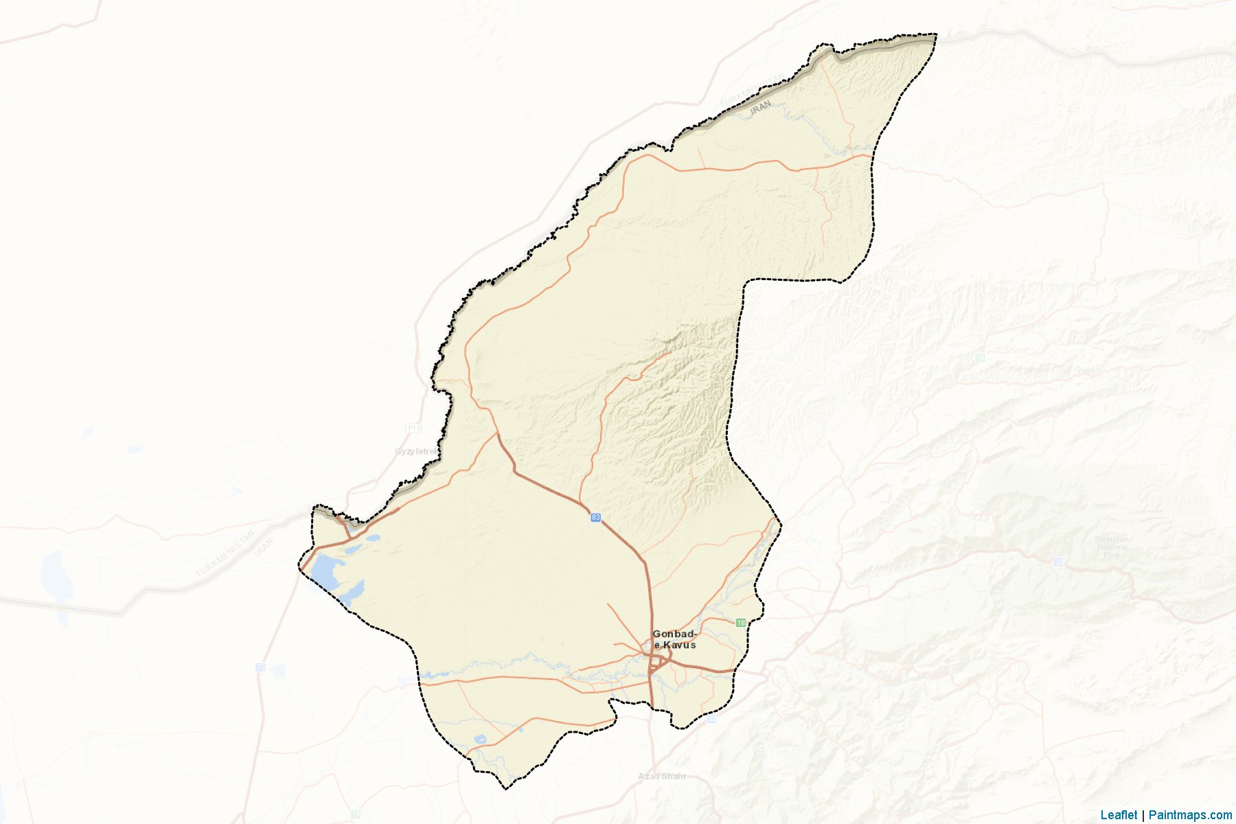 Gonbad-e-Kavus (Golestan) Map Cropping Samples-2