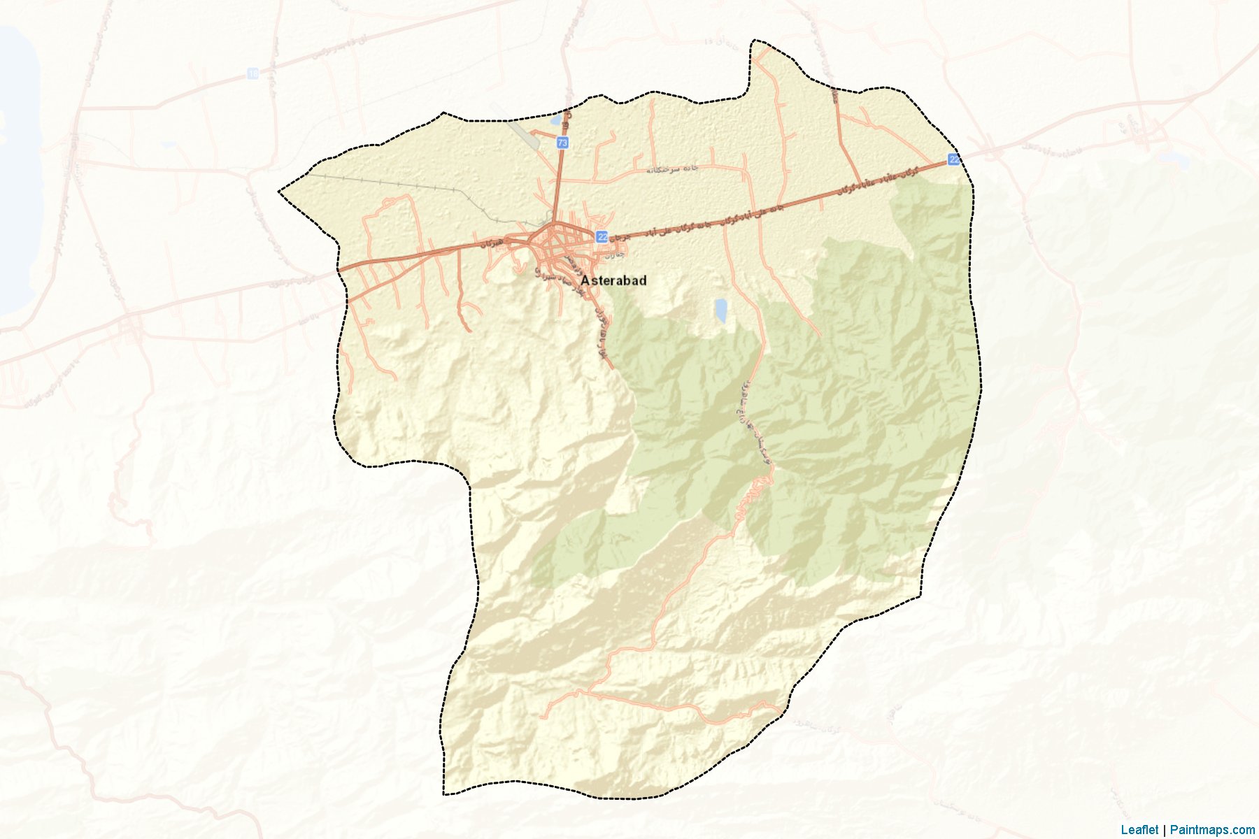 Gorgan (Golestan) Map Cropping Samples-2