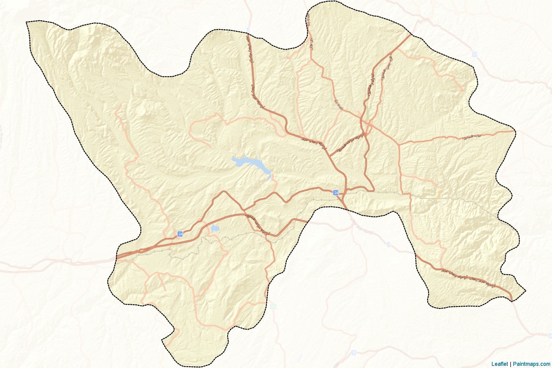 Muestras de recorte de mapas Hashtrud (East Azerbaijan)-2