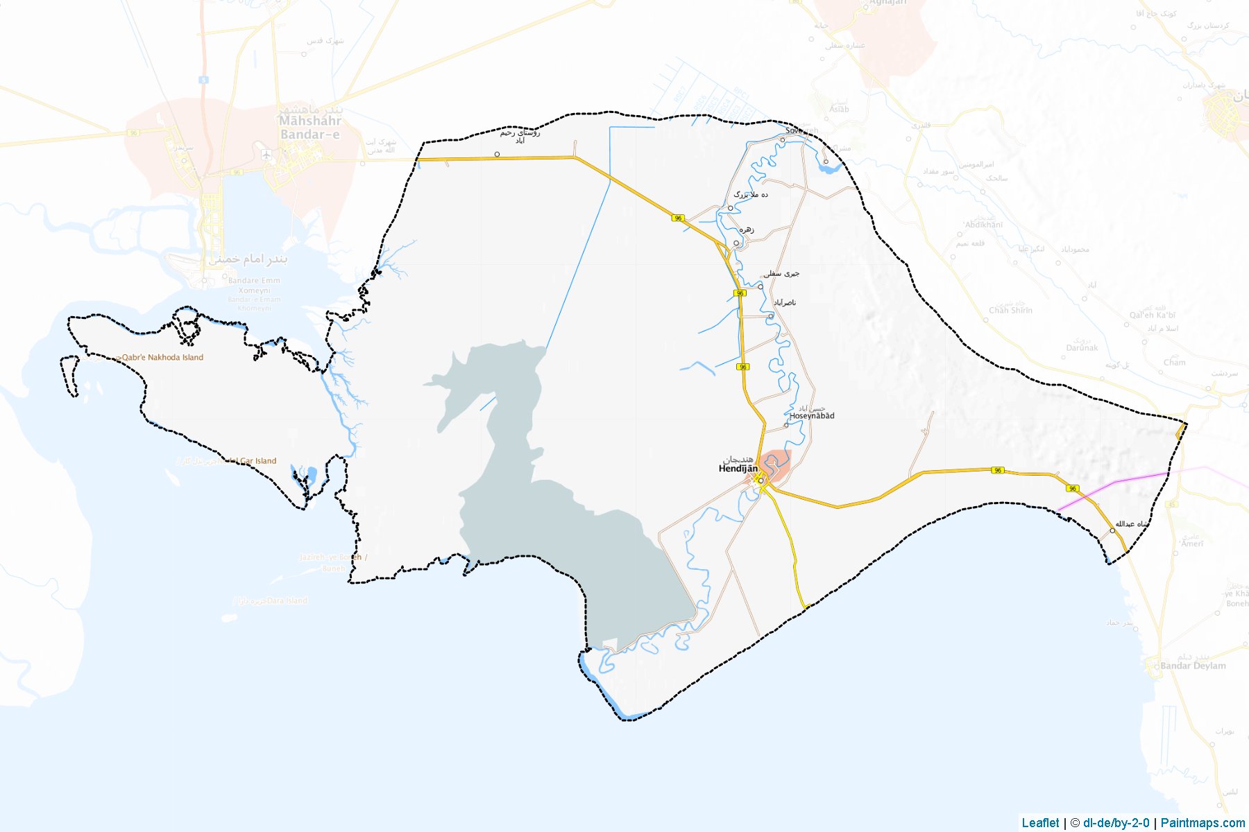 Handegan (Khuzestan) Map Cropping Samples-1