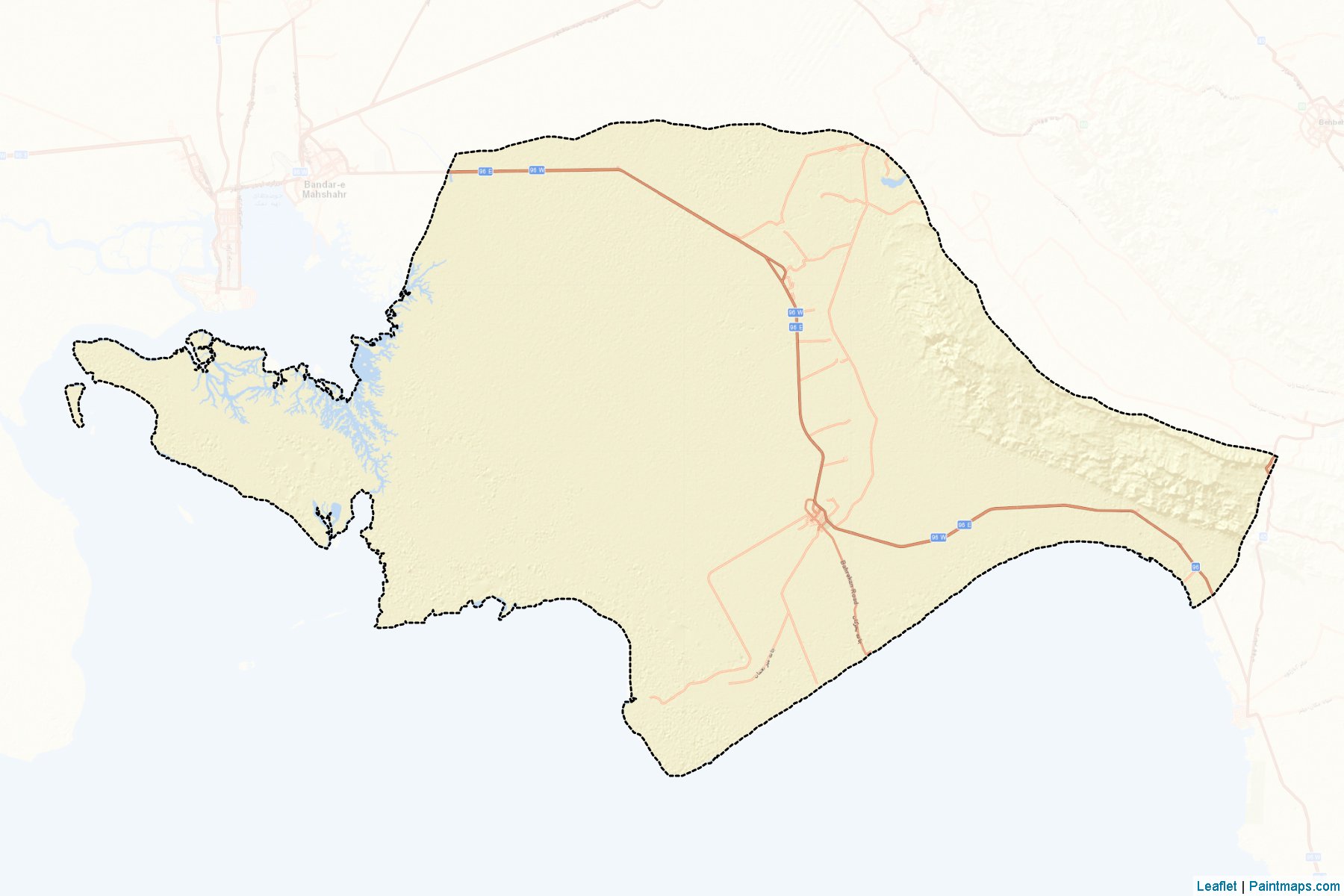 Handegan (Khuzestan) Map Cropping Samples-2