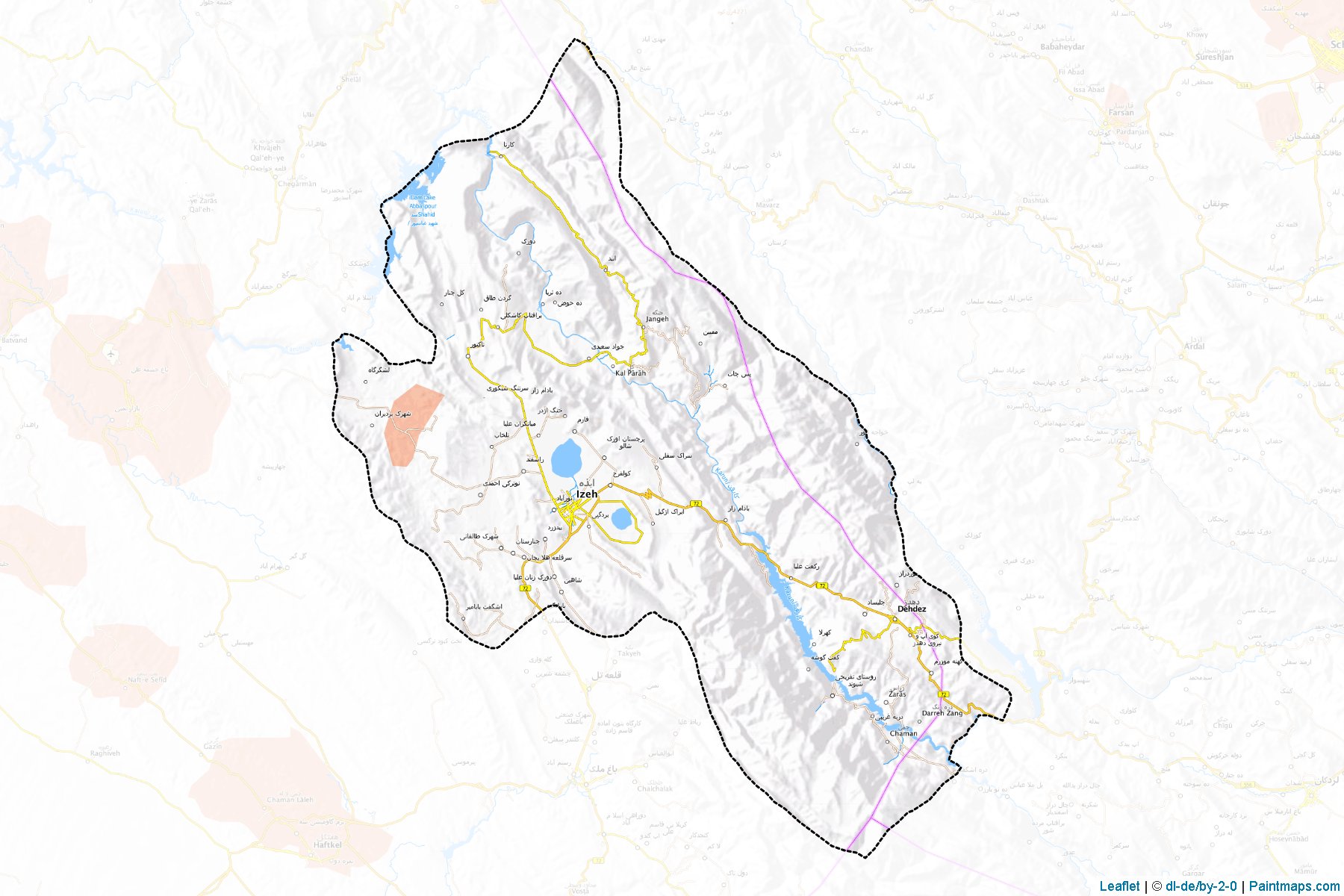 Izeh (Khuzestan) Map Cropping Samples-1