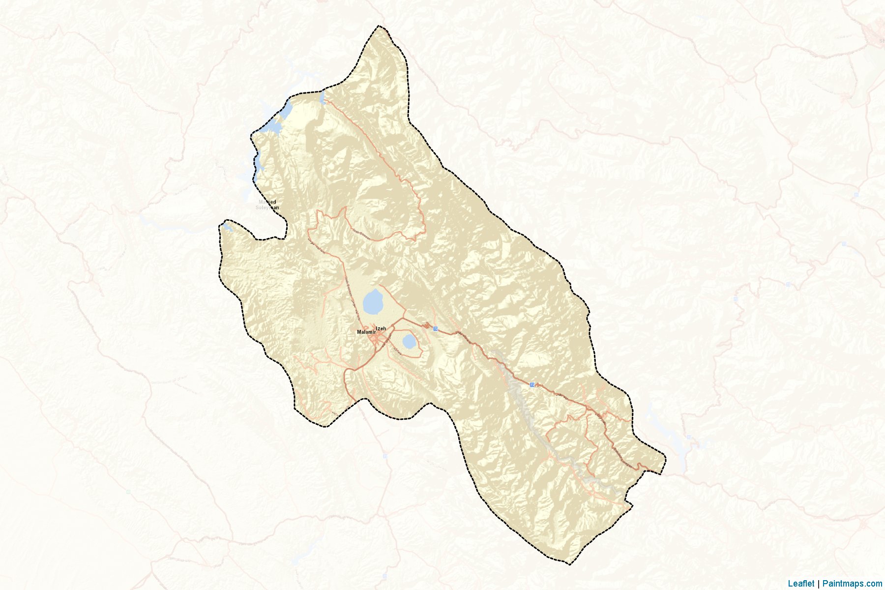 Izeh (Khuzestan) Map Cropping Samples-2