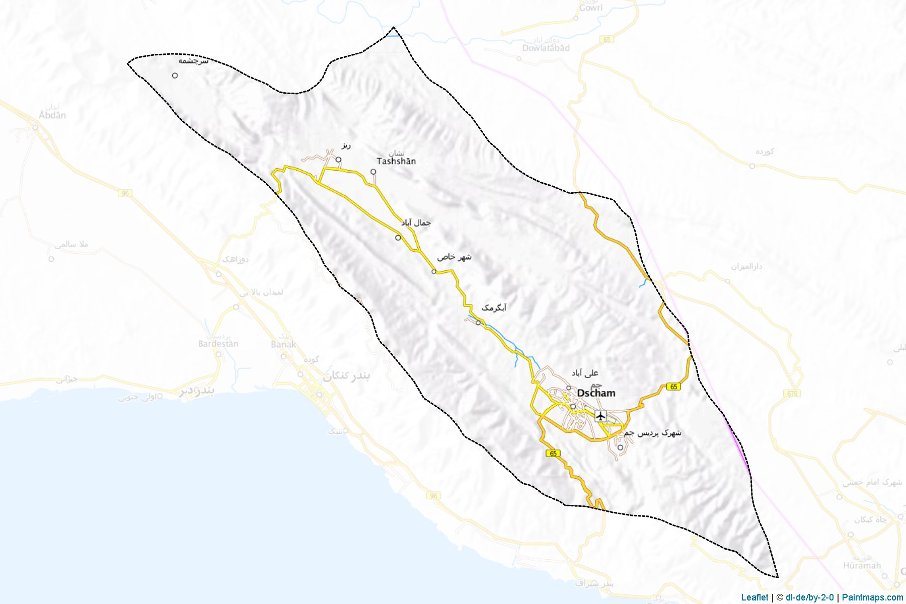 Reçel (Buşehr Eyaleti) Haritası Örnekleri-1