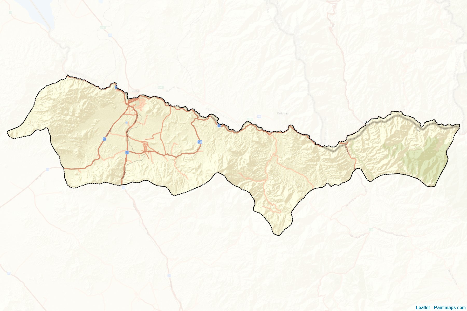 Jolfa (Doğu Azerbaycan Eyaleti) Haritası Örnekleri-2