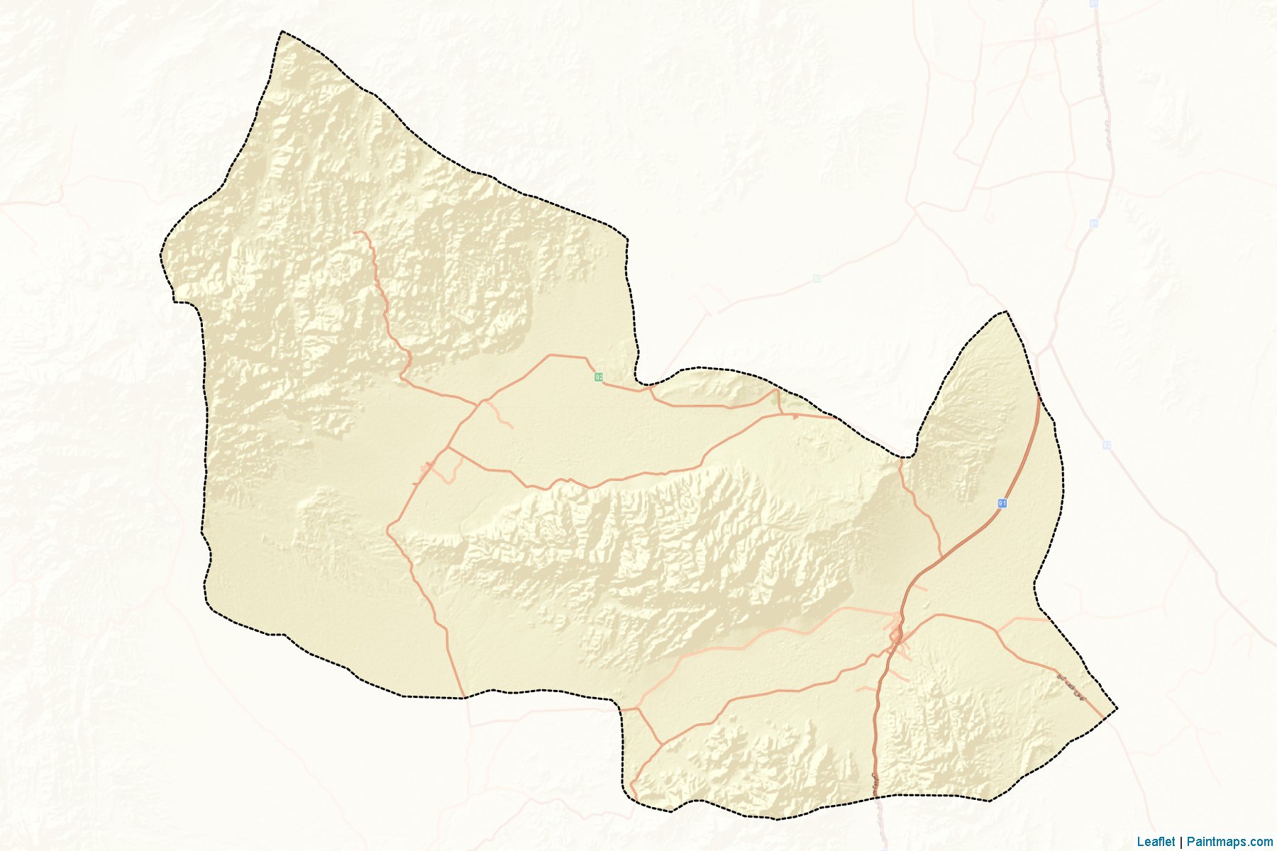 Muestras de recorte de mapas Kahnuj (Kerman)-2