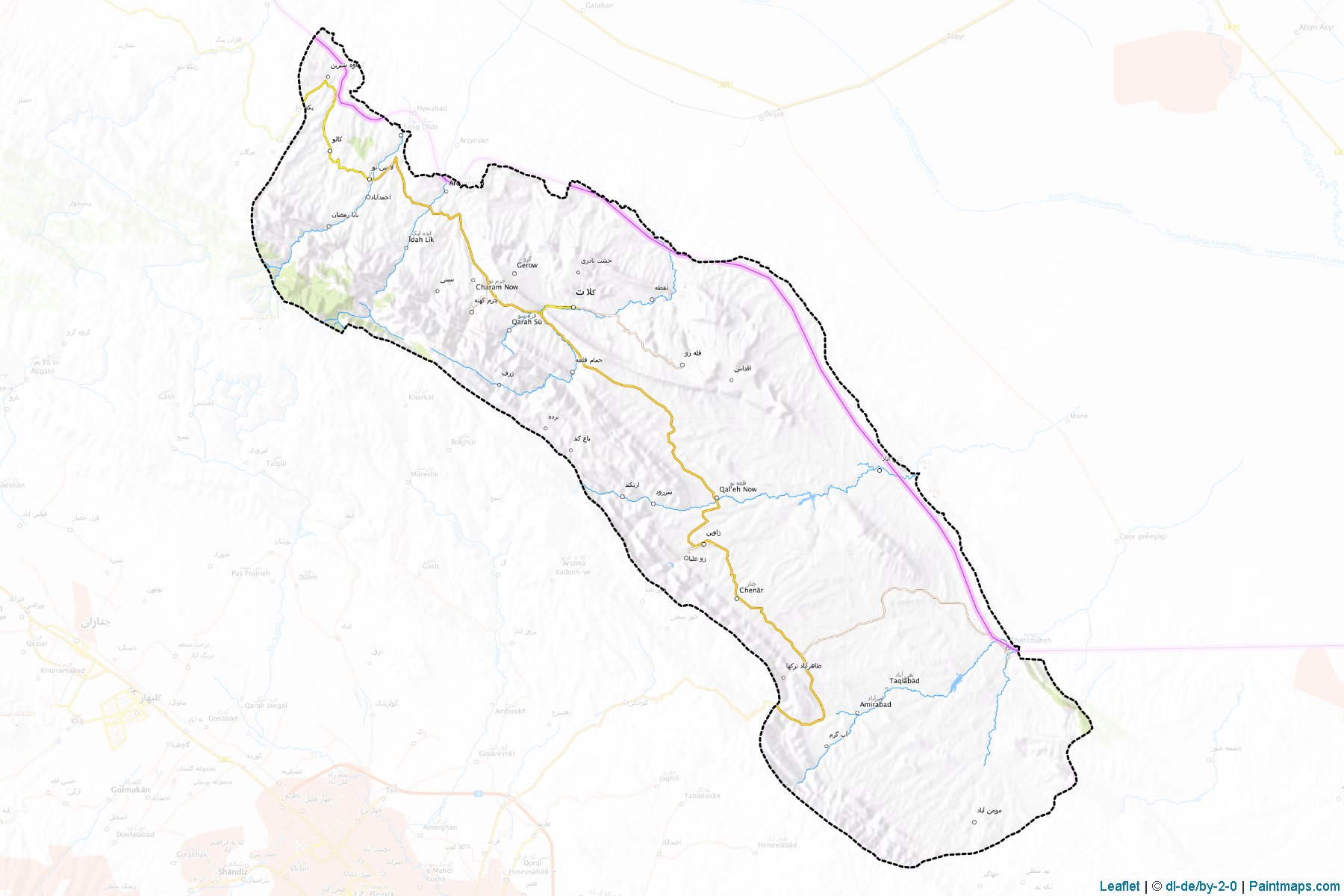 Kalat (Razavi Horasan Eyaleti) Haritası Örnekleri-1