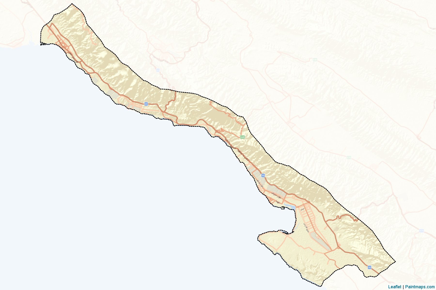 Kangan (Bushehr) Map Cropping Samples-2