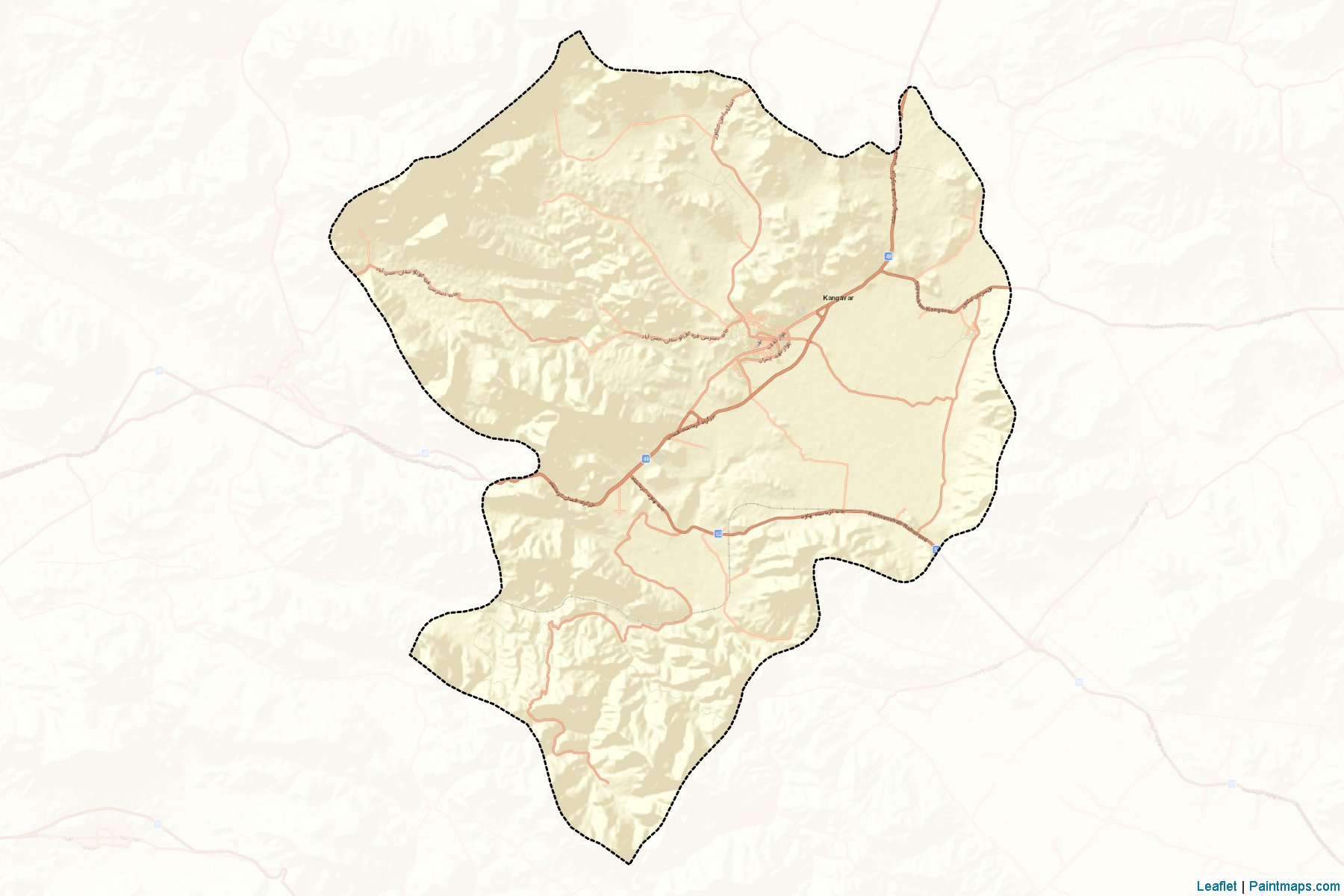 Kangavar (Kermanshah) Map Cropping Samples-2