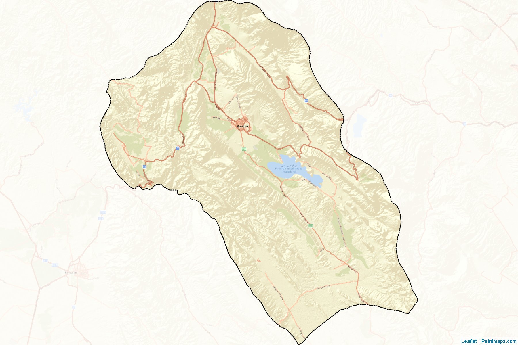 Kazerun (Fars) Map Cropping Samples-2