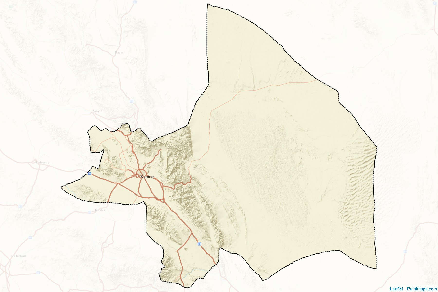 Muestras de recorte de mapas Kerman (Kerman)-2