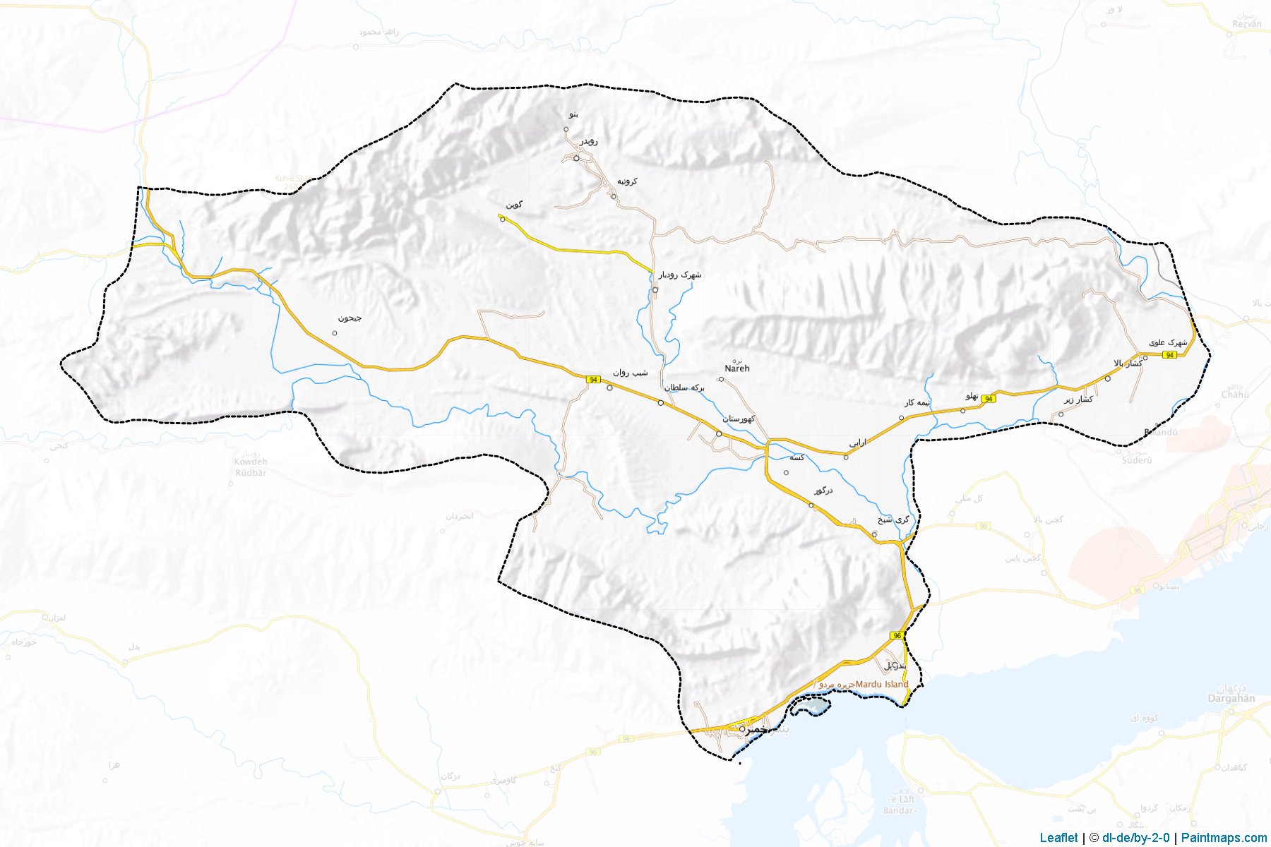 Khamir (Hormozgan) Map Cropping Samples-1