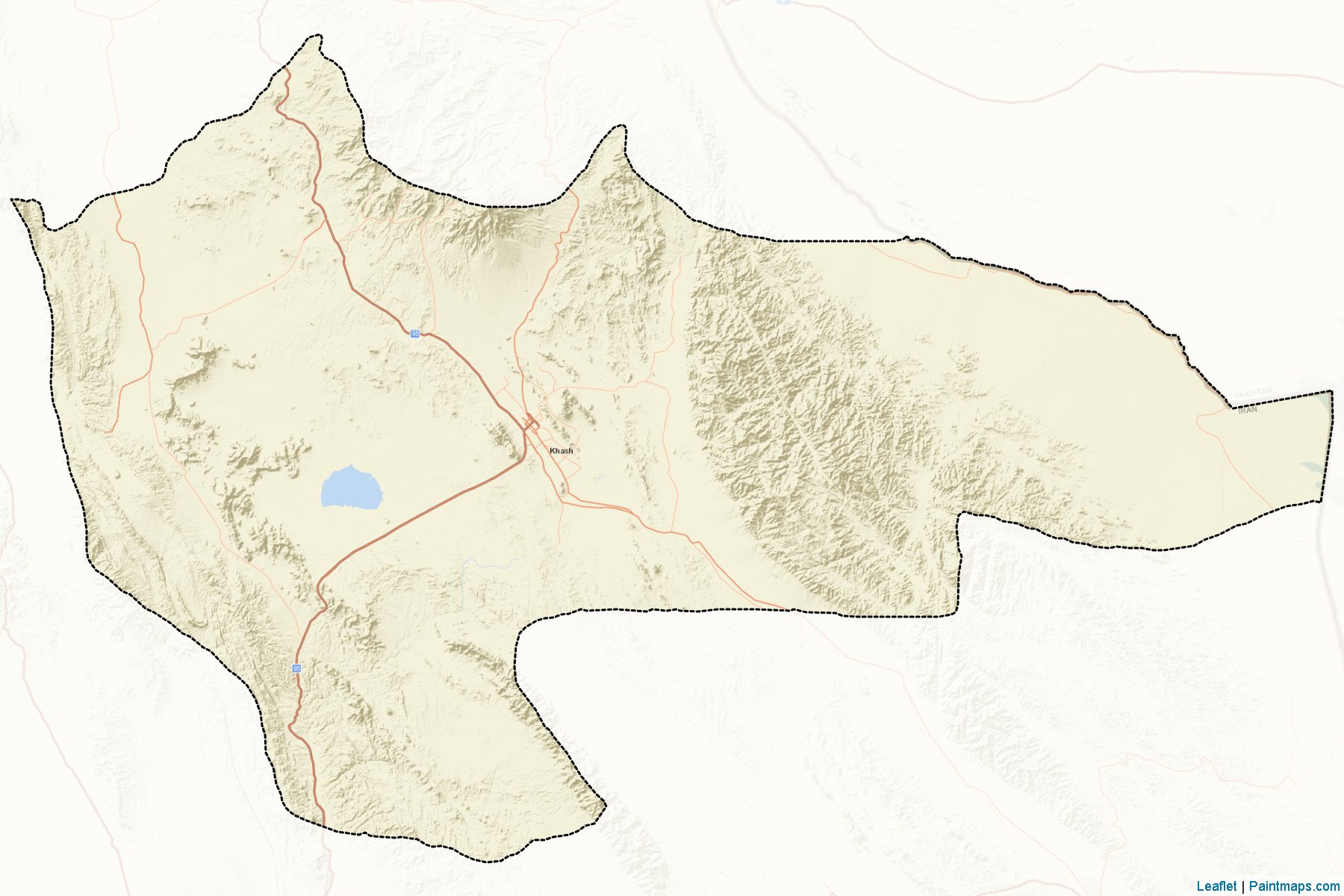 Muestras de recorte de mapas Khash (Sistan and Baluchestan)-2