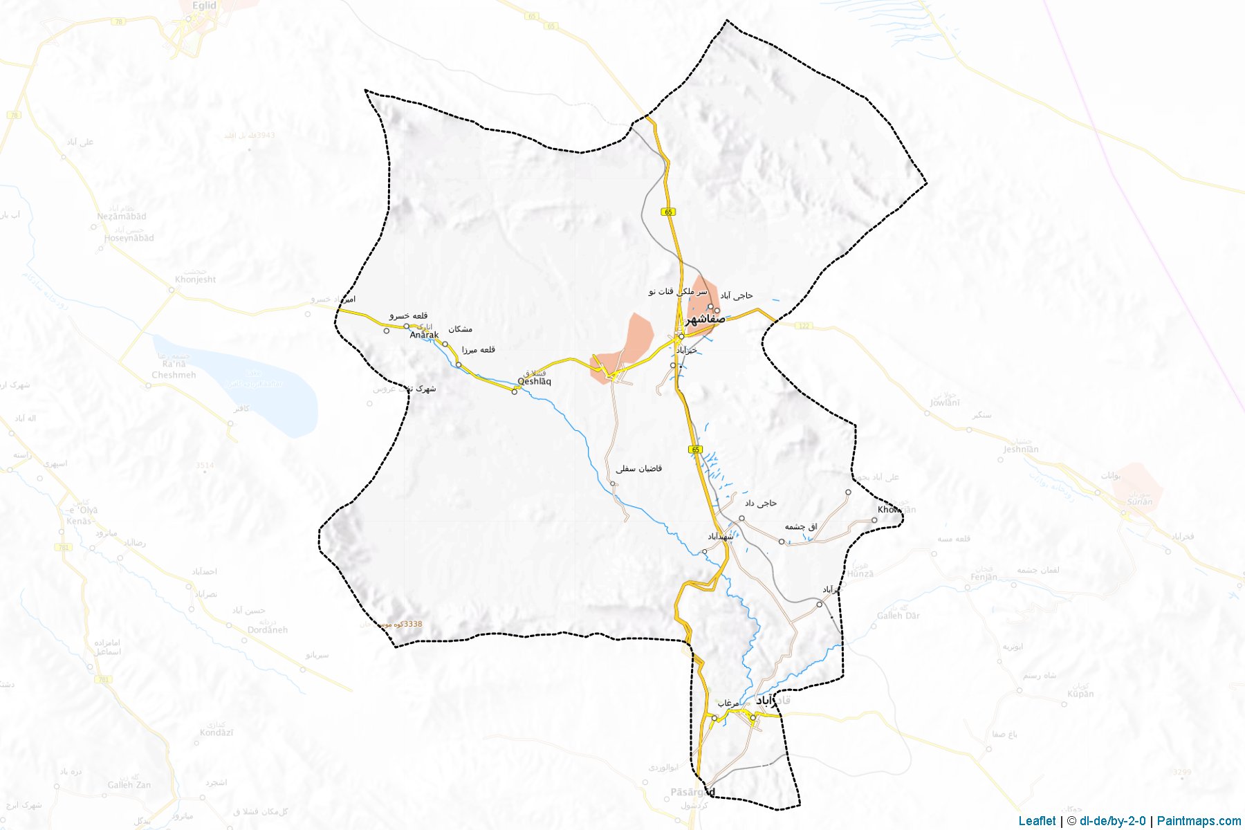 Khorrambid (Fars Eyaleti) Haritası Örnekleri-1