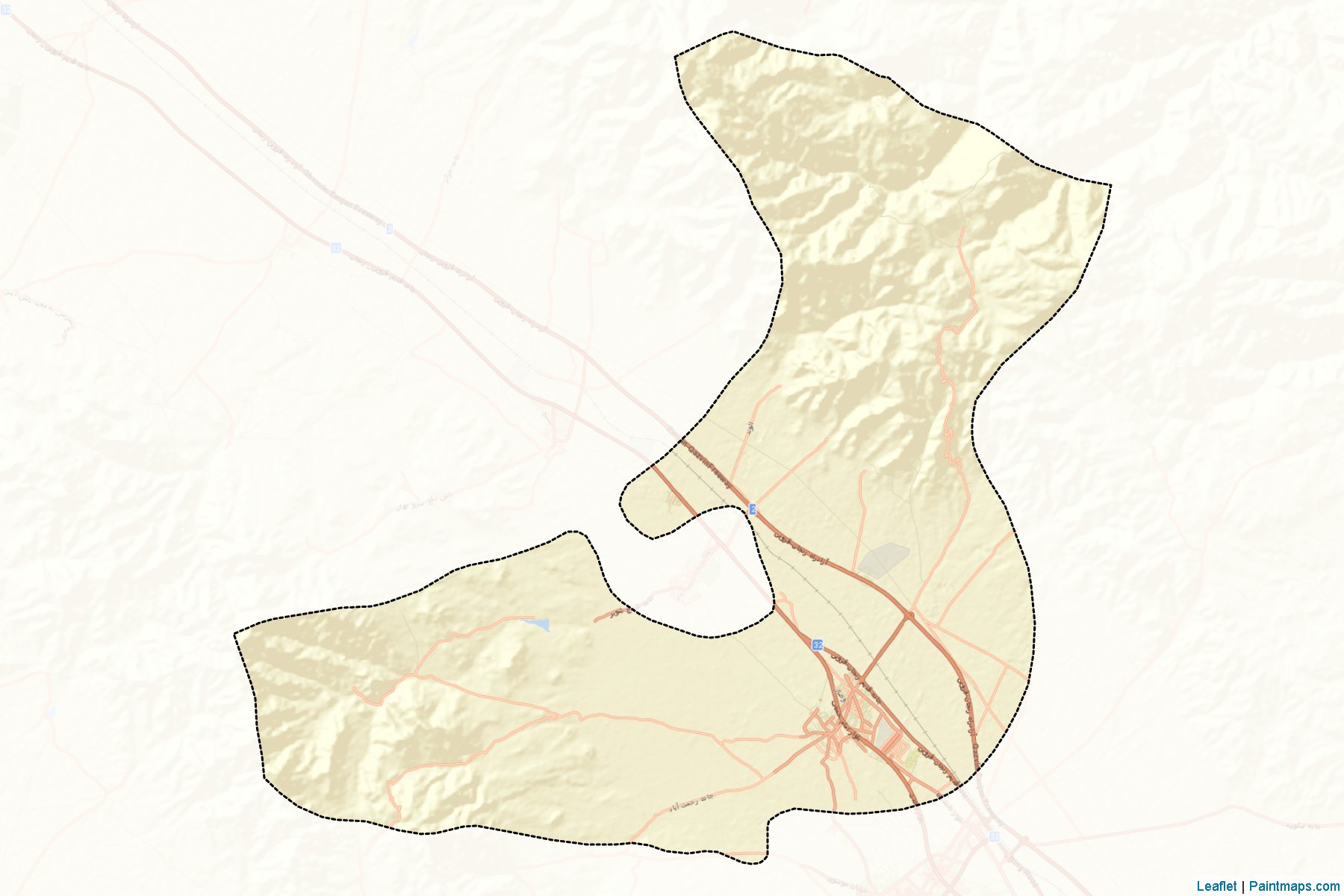 Muestras de recorte de mapas Khorramdarreh (Zanjan)-2