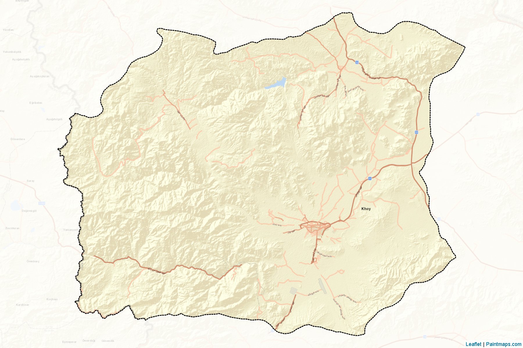 Hoy şehristanı (Batı Azerbaycan Eyaleti) Haritası Örnekleri-2