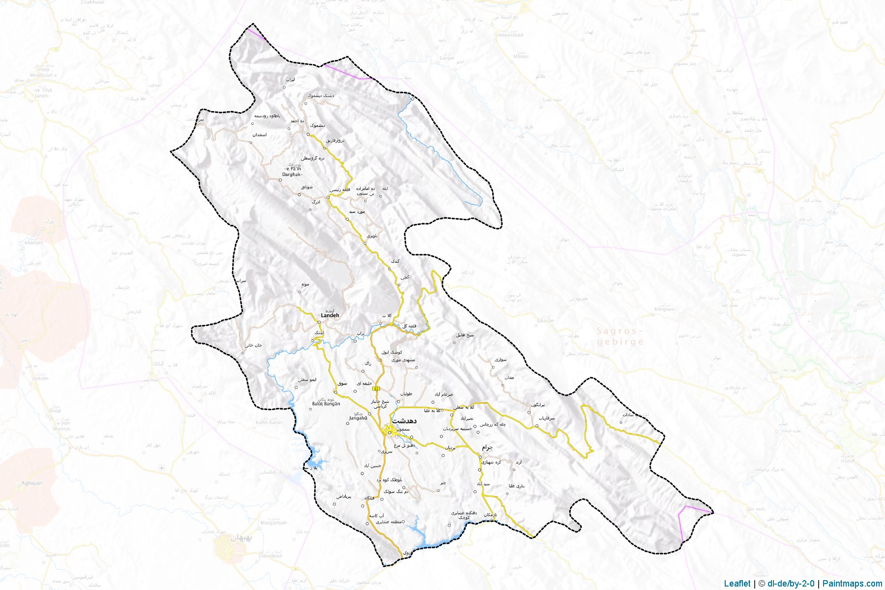 Kohgiluyeh (Kohgiluyeh va Buyer Ahmad) Map Cropping Samples-1