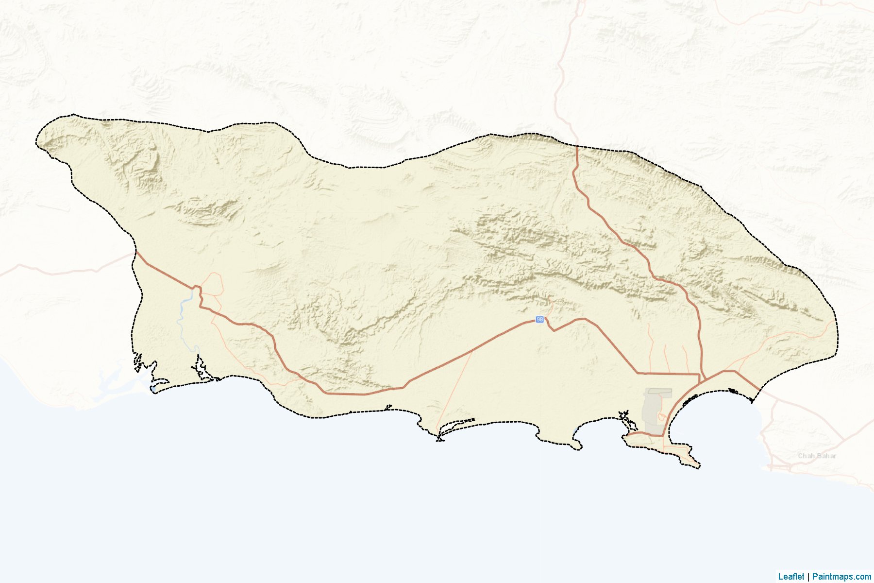 Konarak (Sistan va Baluchestan) Map Cropping Samples-2