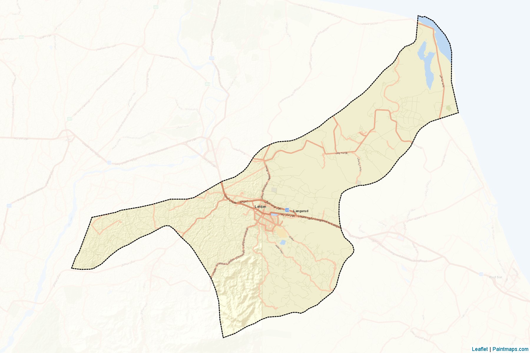 Lahijan (Gilan) Map Cropping Samples-2