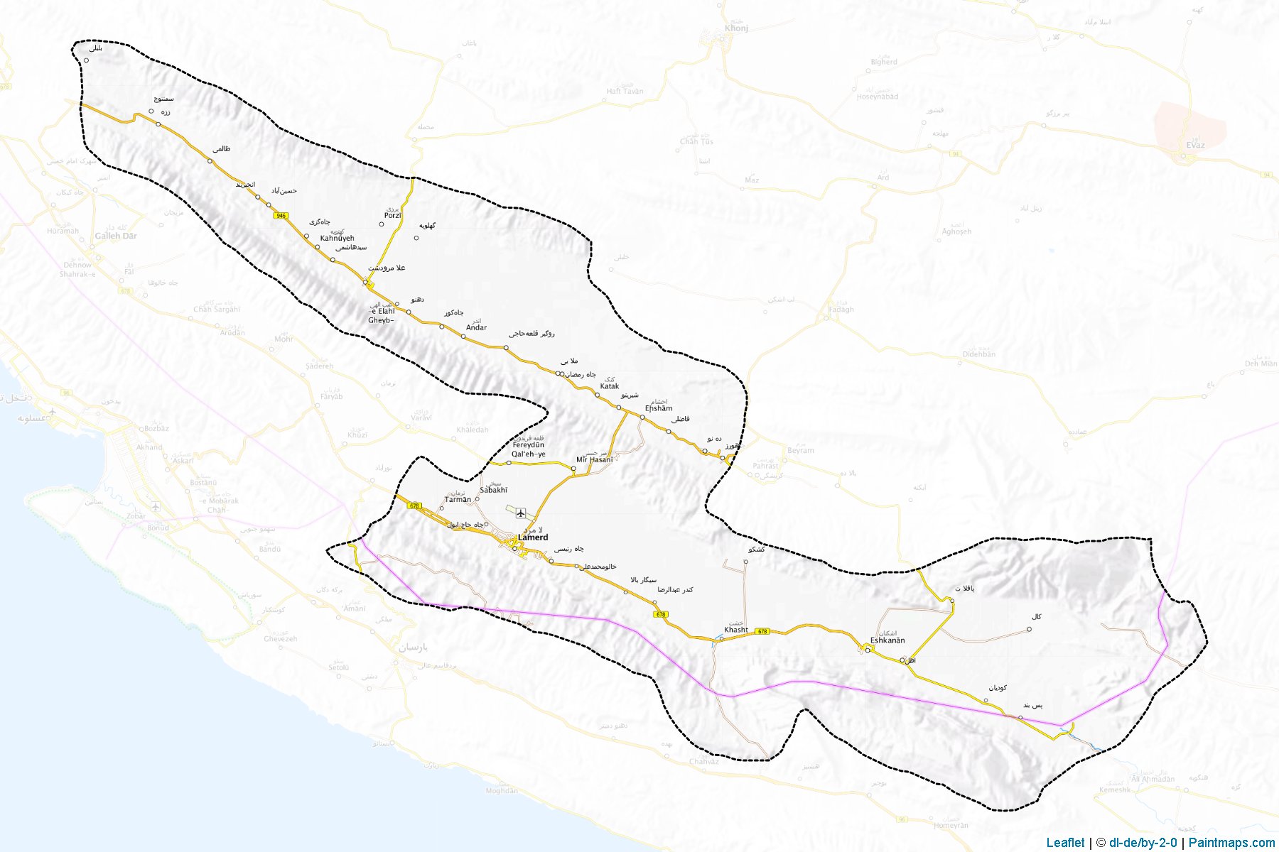 Lamard (Fars) Map Cropping Samples-1