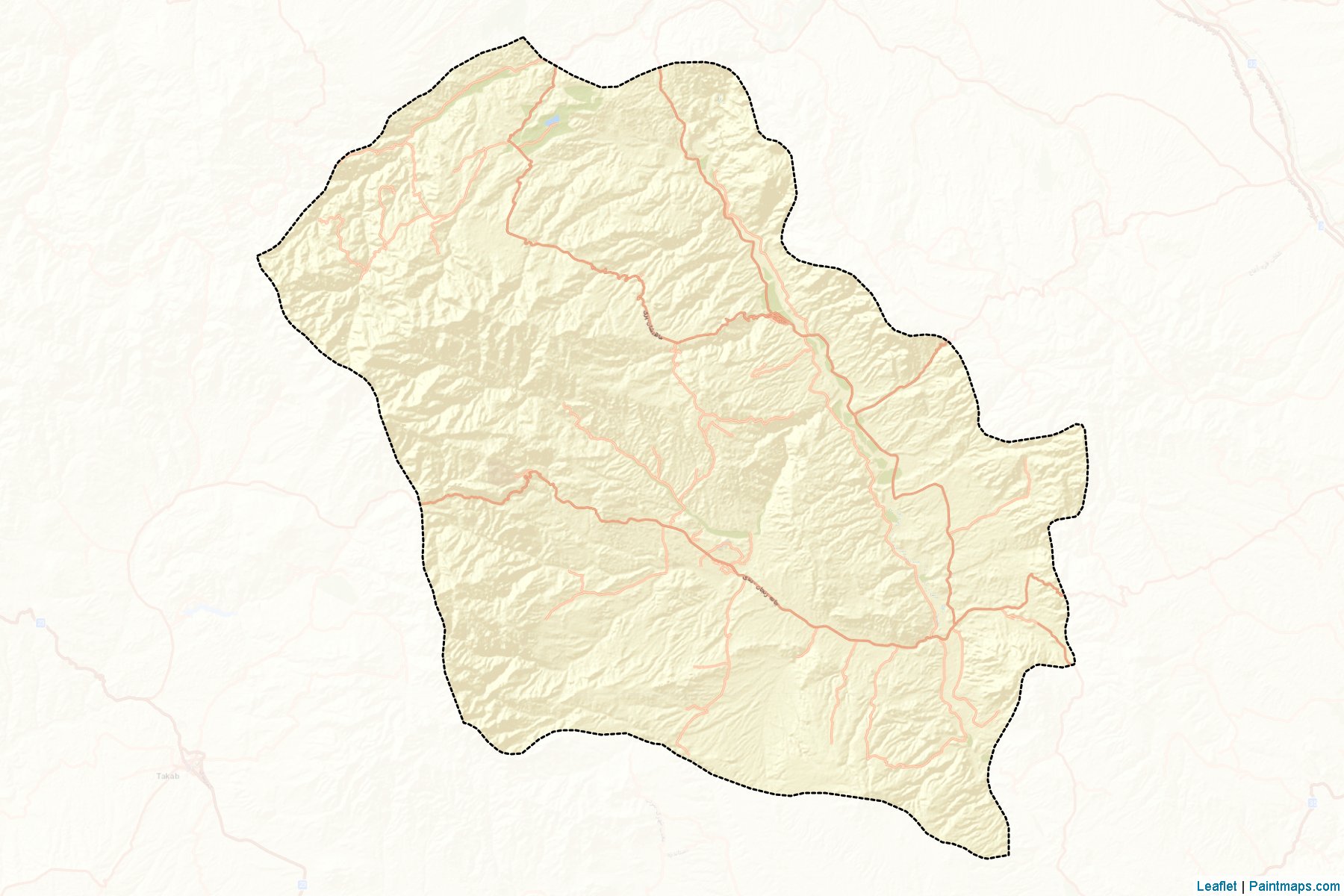 Muestras de recorte de mapas Mahneshan (Zanjan)-2