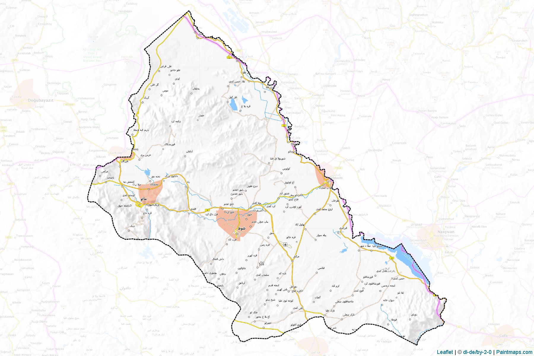 Maku (Azarbayjan-e Gharbi) Map Cropping Samples-1