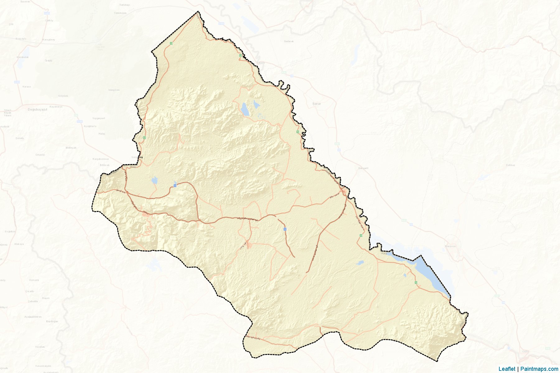 Maku (Azarbayjan-e Gharbi) Map Cropping Samples-2