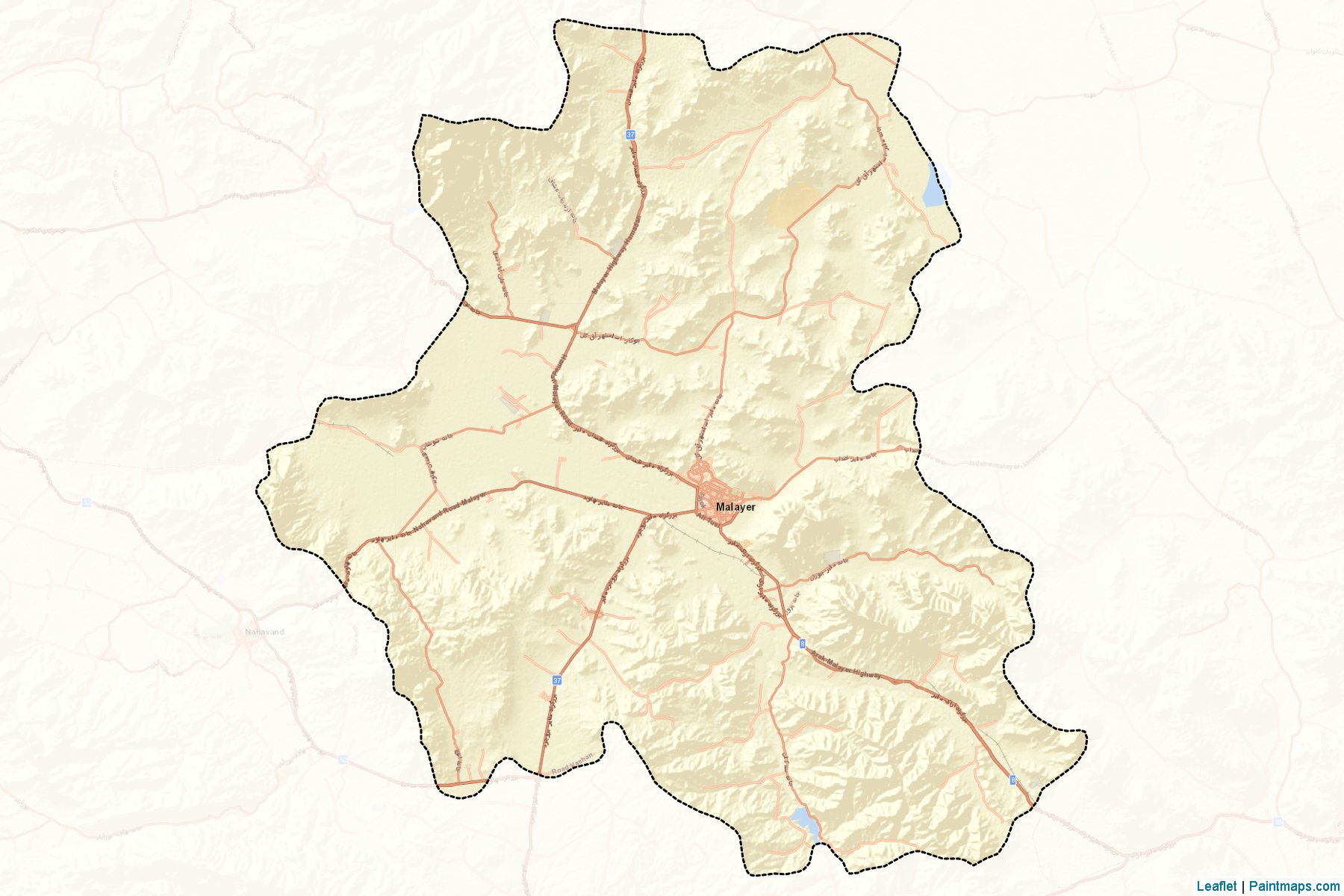 Muestras de recorte de mapas Malayer (Hamadan)-2