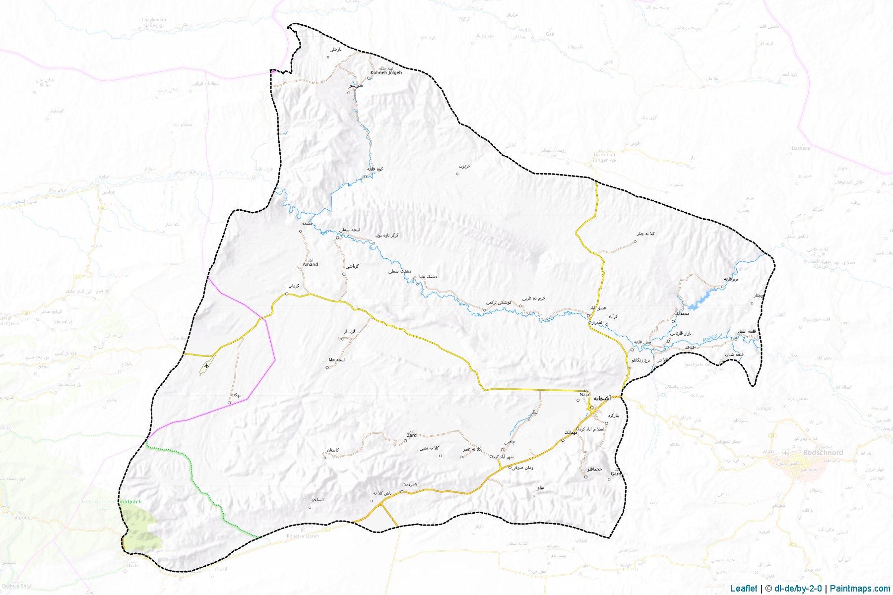 Maneh and Samalqan (Kuzey Horasan Eyaleti) Haritası Örnekleri-1