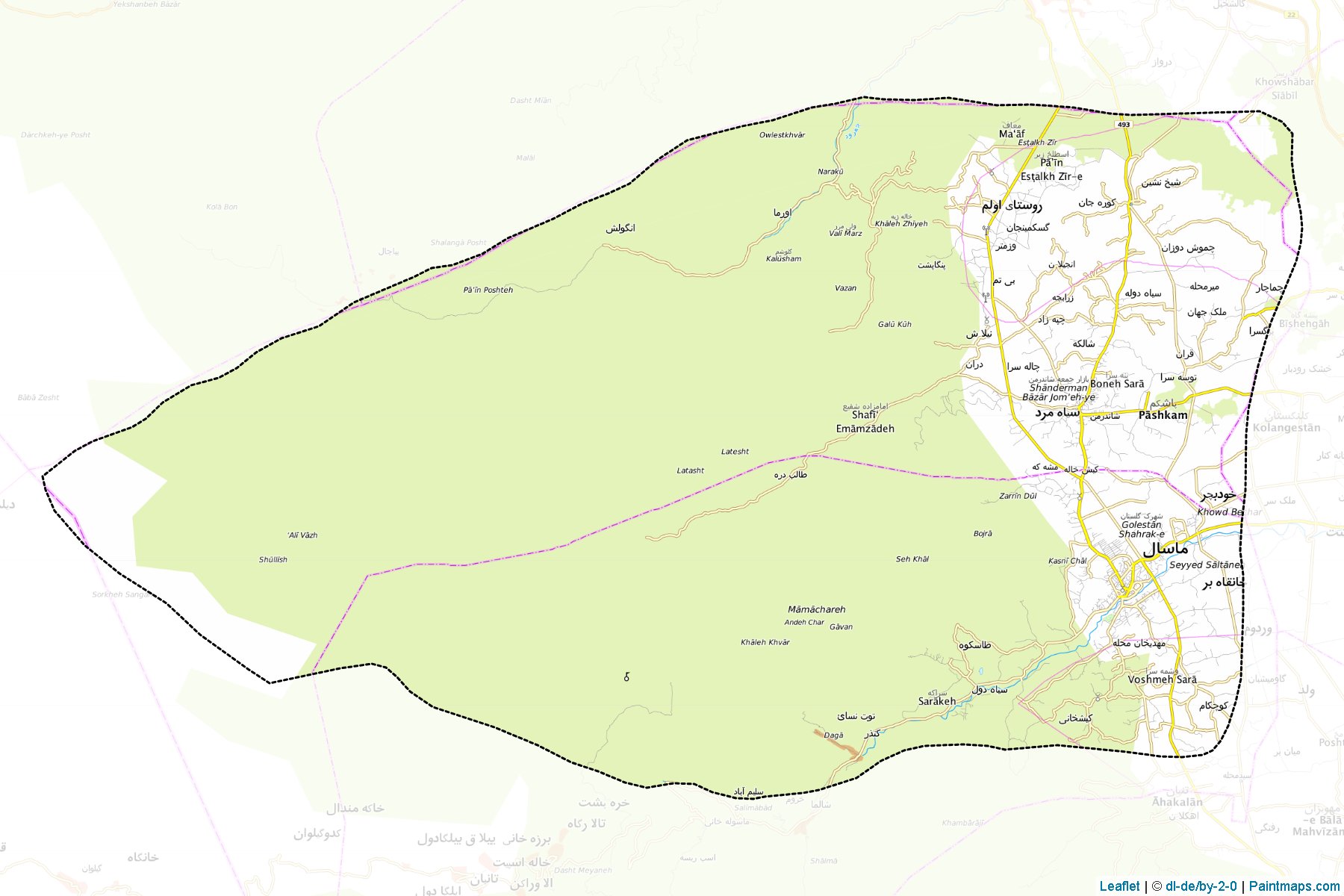 Masal (Gilan Eyaleti) Haritası Örnekleri-1