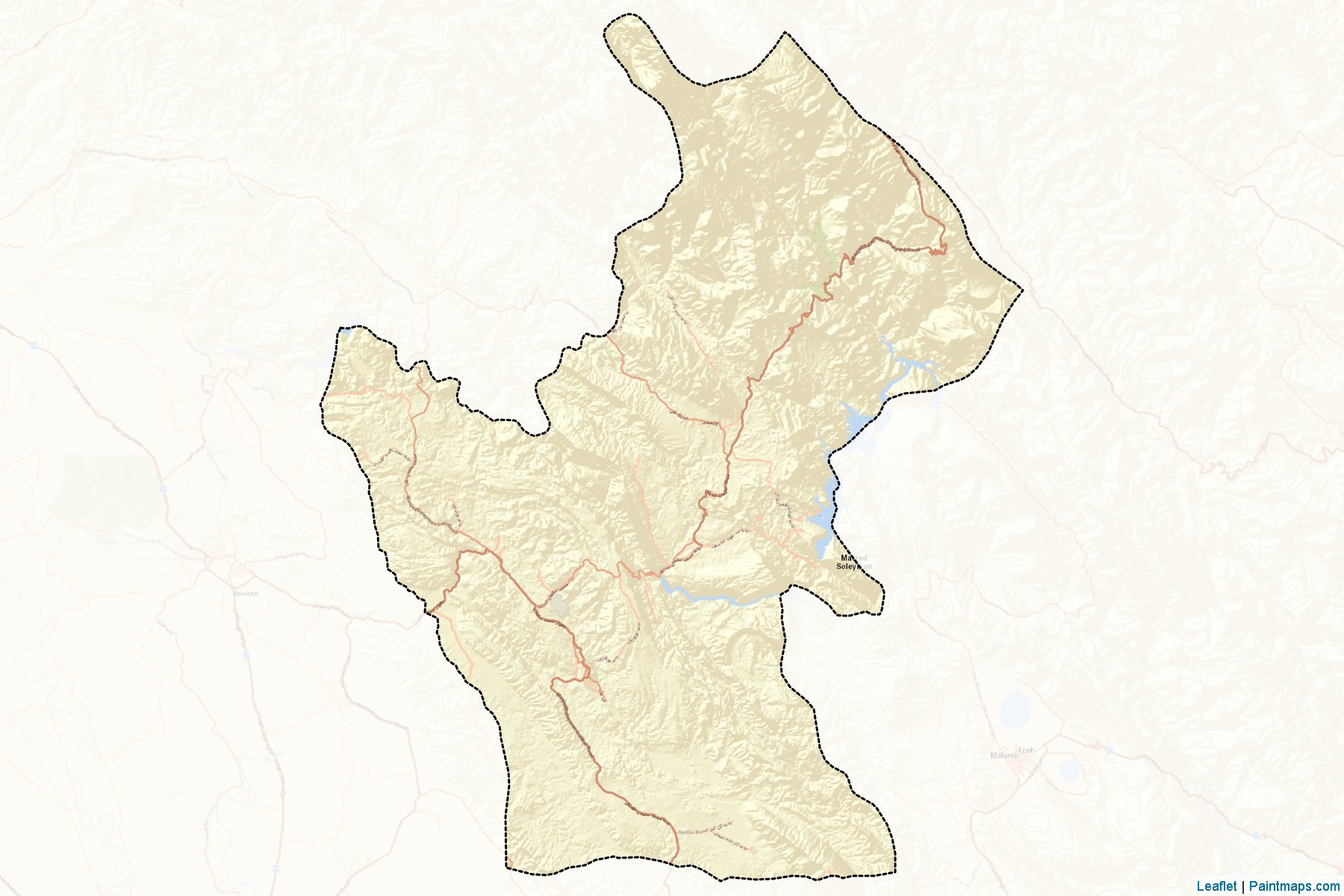 Masjed Soleyman (Khuzestan) Map Cropping Samples-2