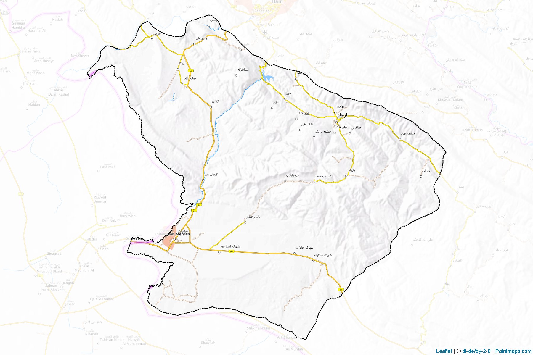 Mehran (Ilam) Map Cropping Samples-1