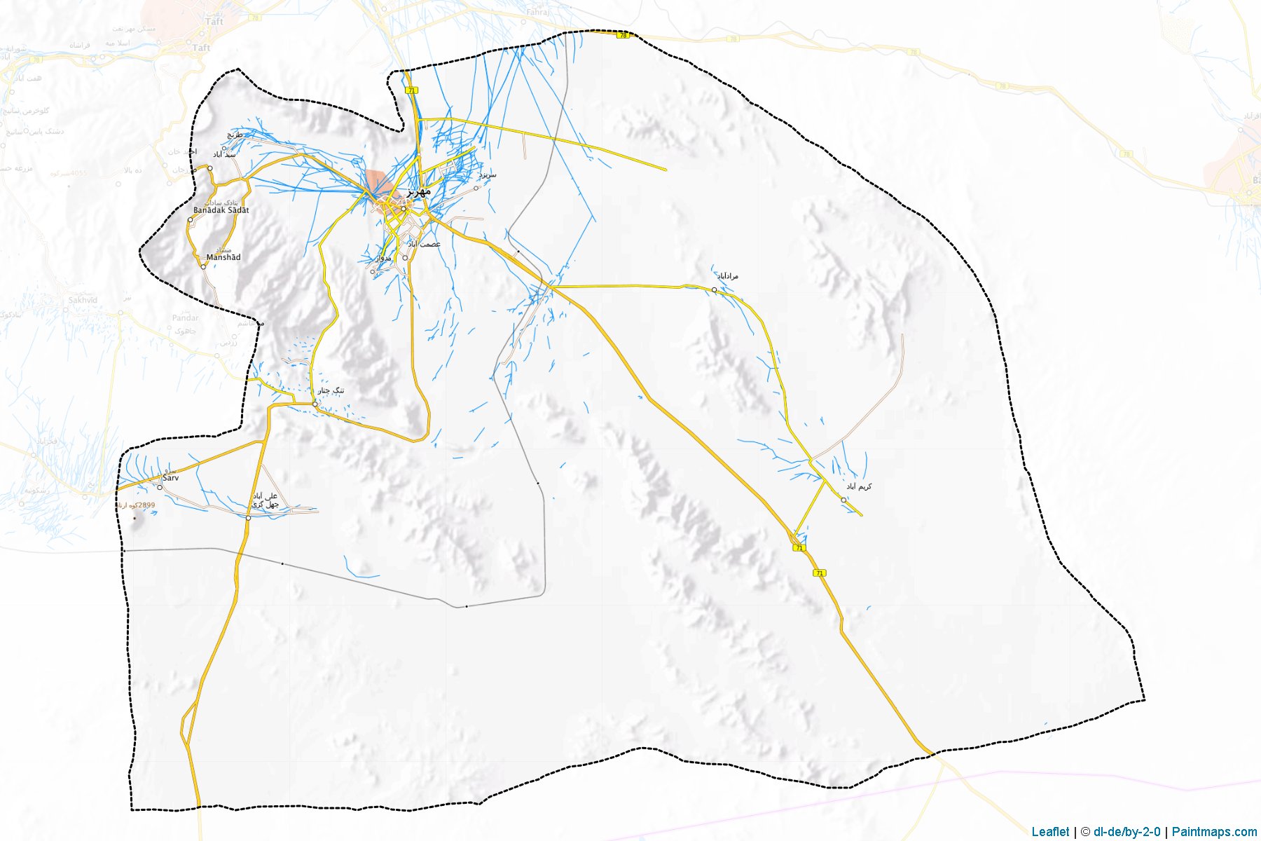 Mehriz (Yazd) Map Cropping Samples-1