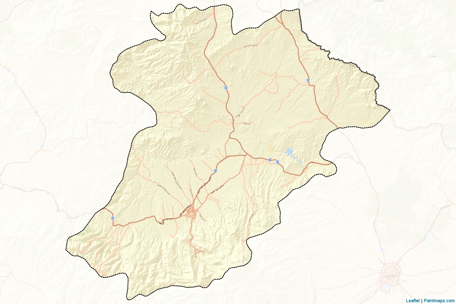 Meshkinshahr (Ardabil) Map Cropping Samples-2