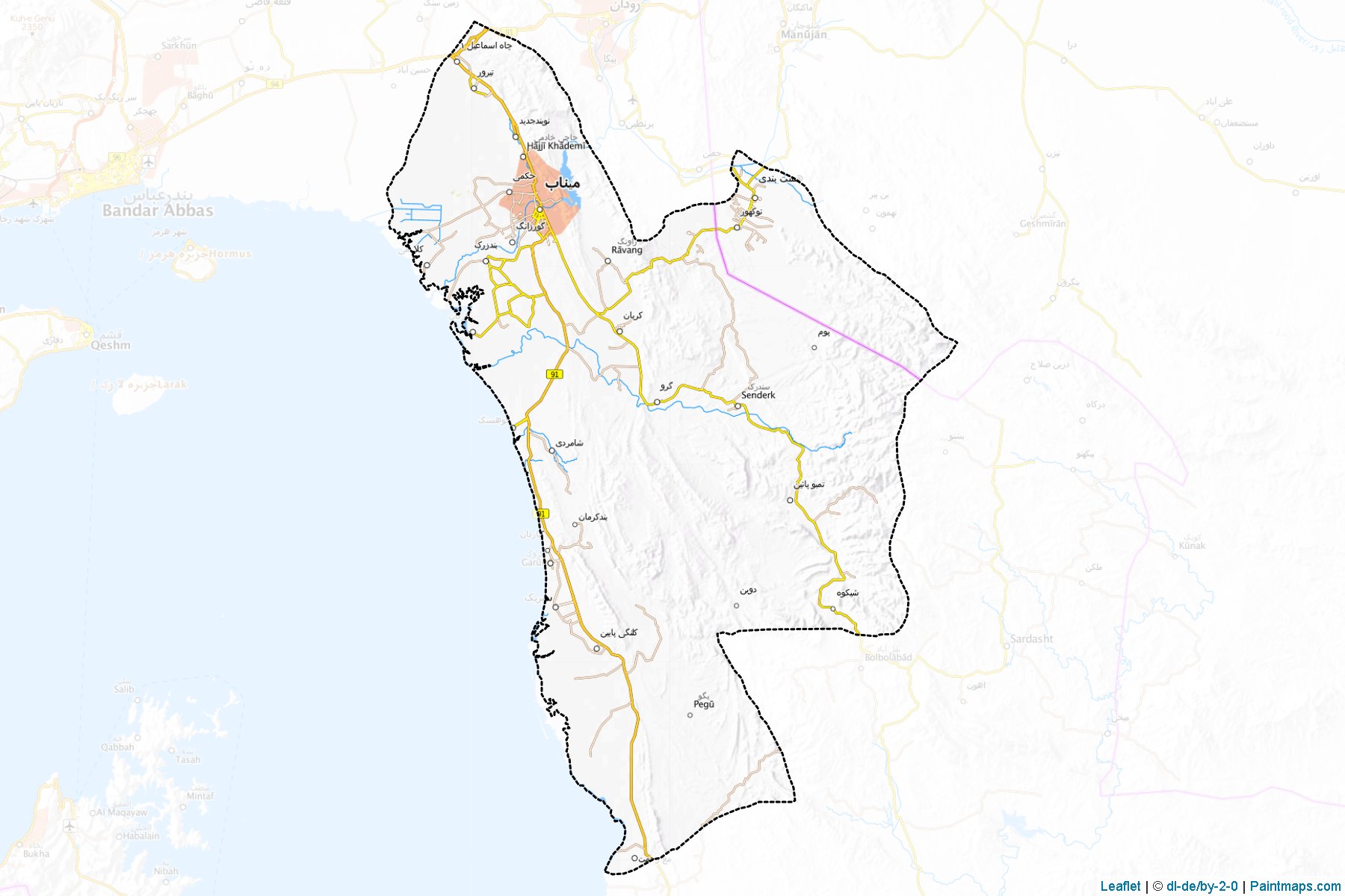 Minab (Hormozgan) Map Cropping Samples-1